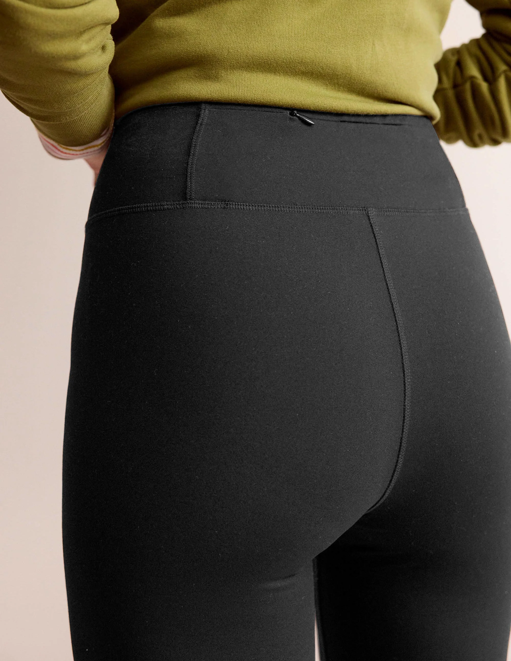 High Waisted Leggings-Black - Image 2