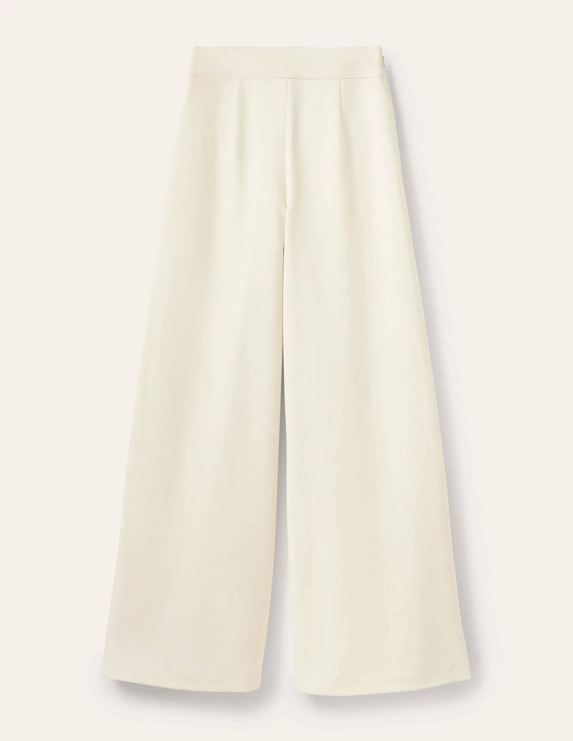High Waisted Palazzo Pants-Ivory - Image 9