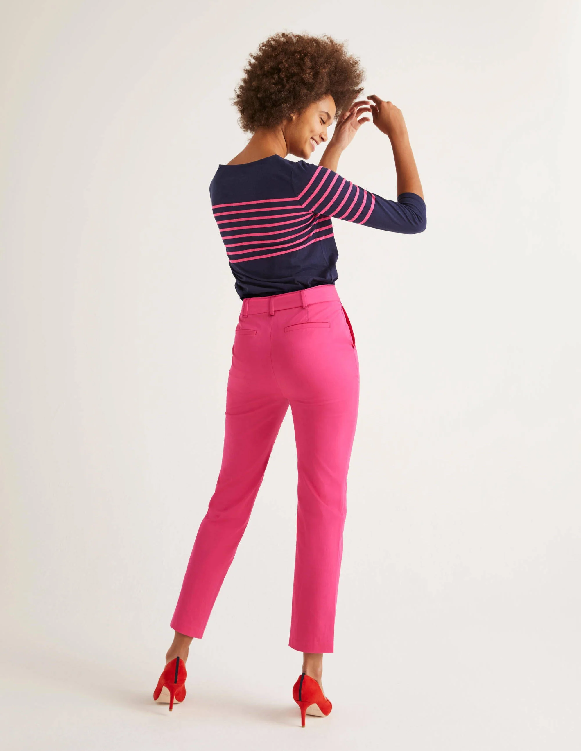 Highbury Tie Waist Pants-Pop Pansy - Image 3