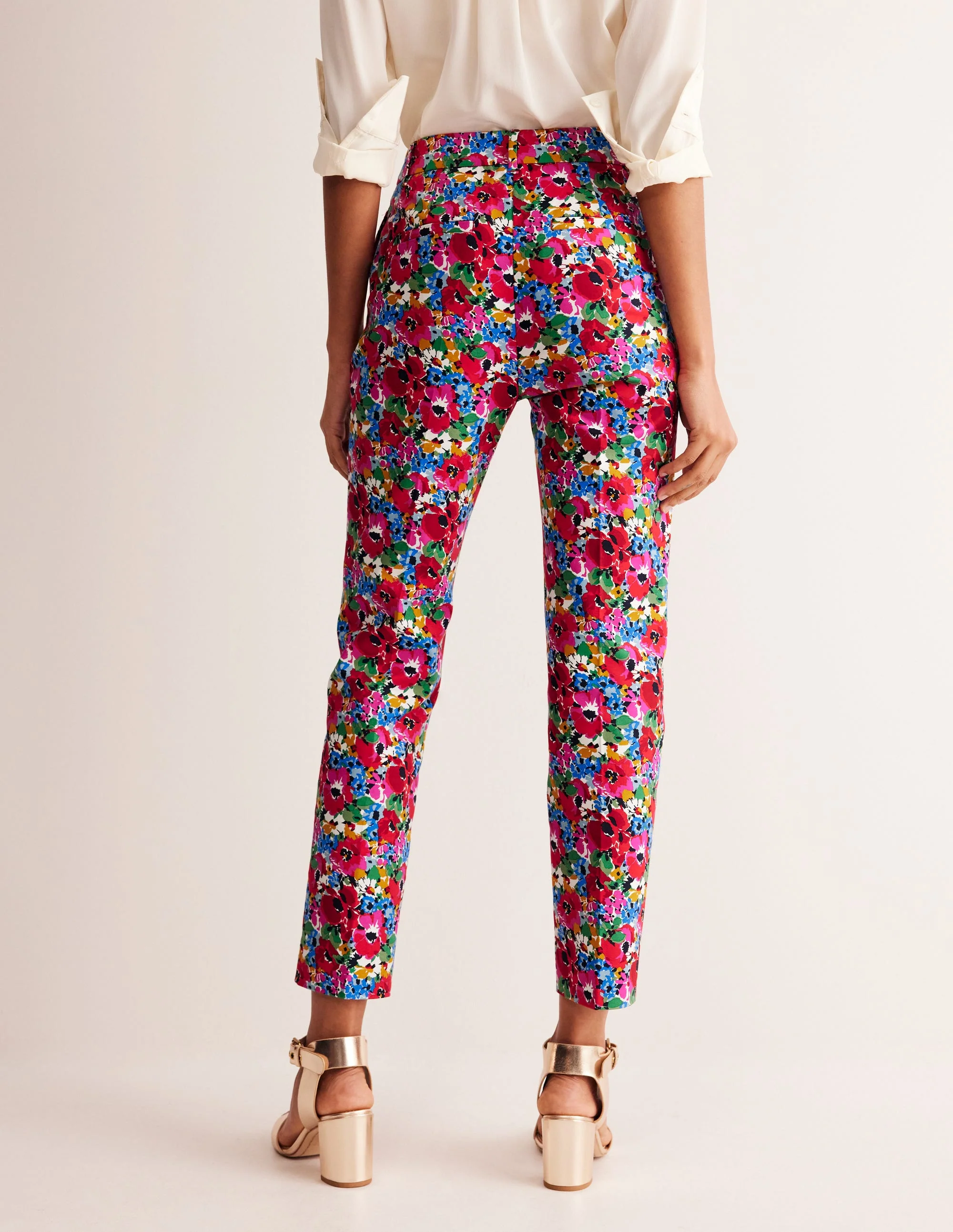 Highgate Cotton Sateen Pants-Multi, Wild Poppy - Image 3