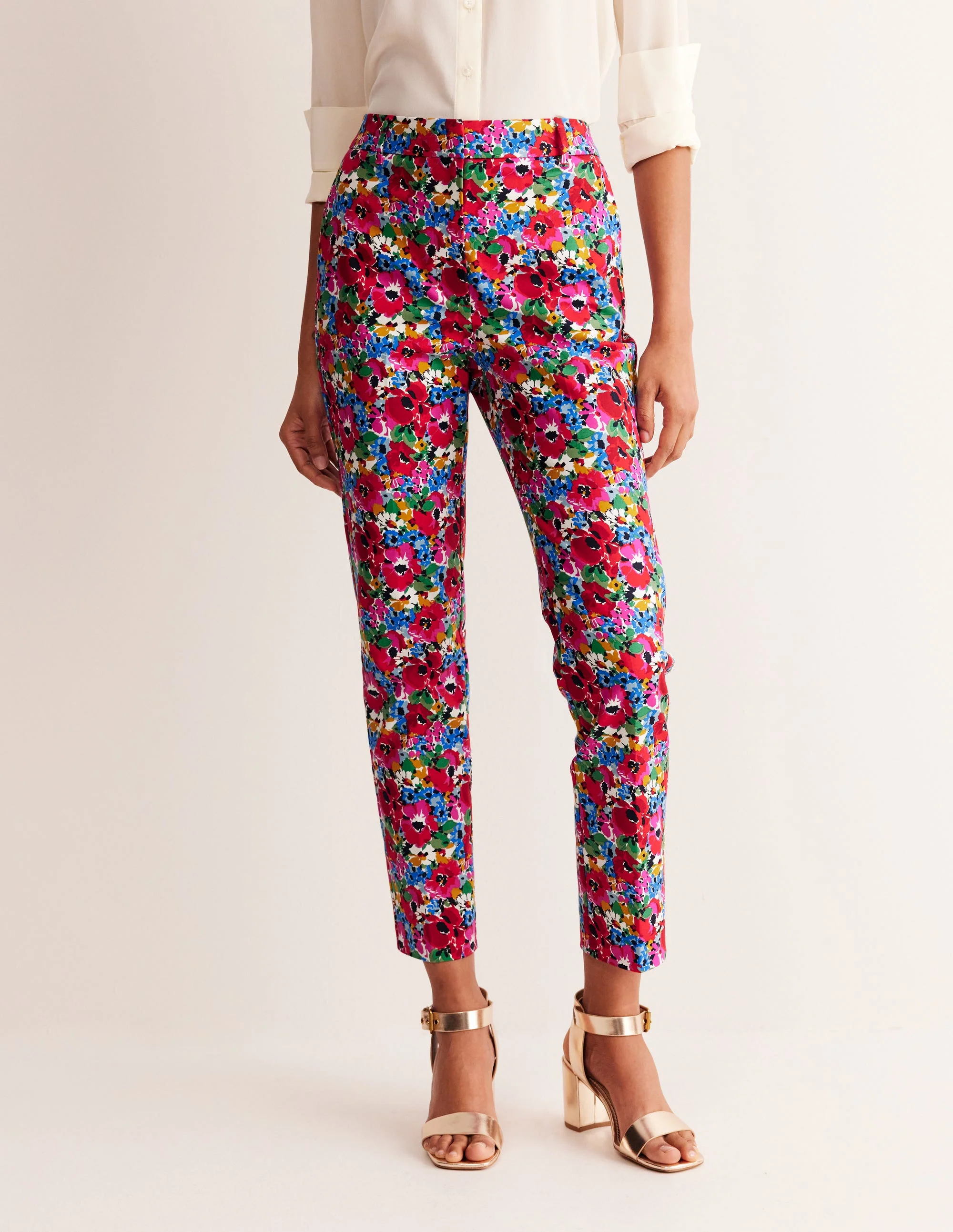 Highgate Cotton Sateen Pants-Multi, Wild Poppy - Image 4
