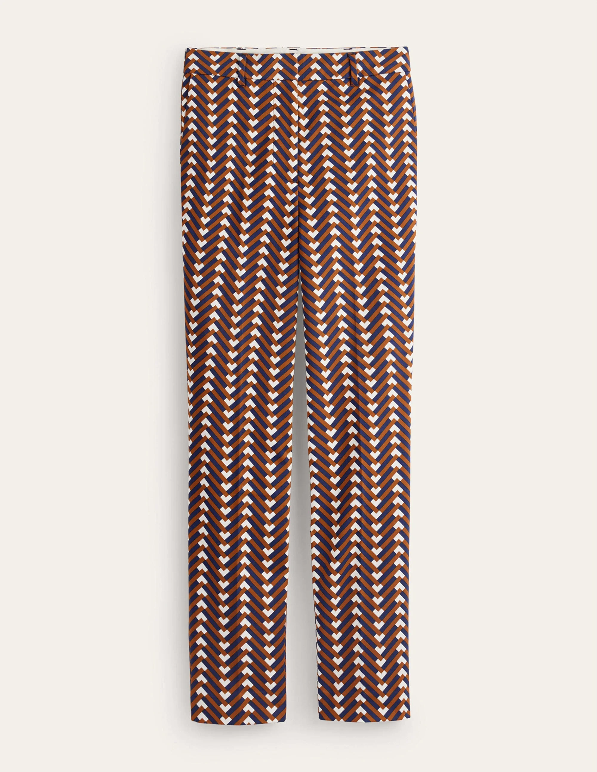Highgate Printed Pants-Pumpkin, Chevron Geo - Image 6