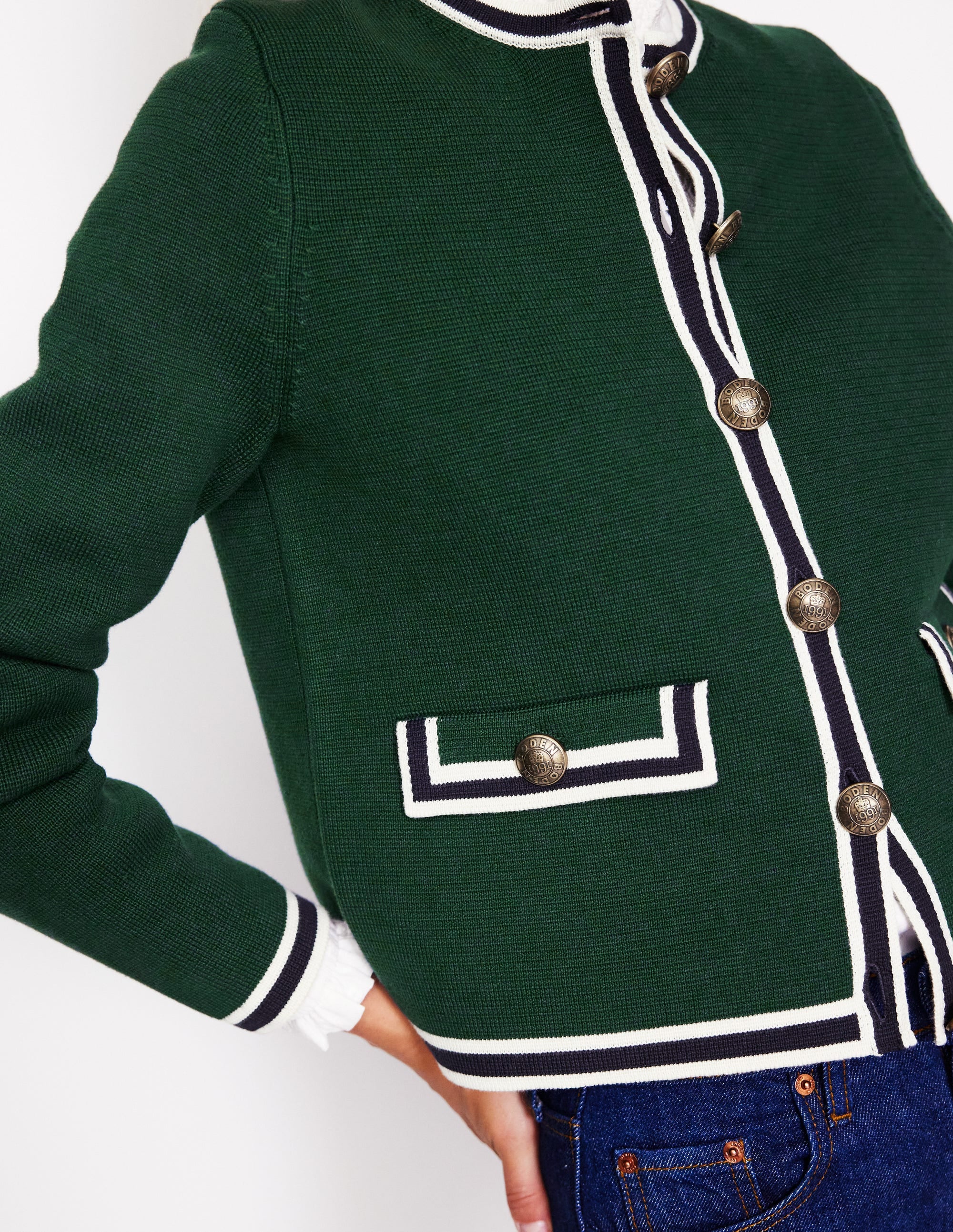 Holly Knitted Jacket-Glade Green - Image 2