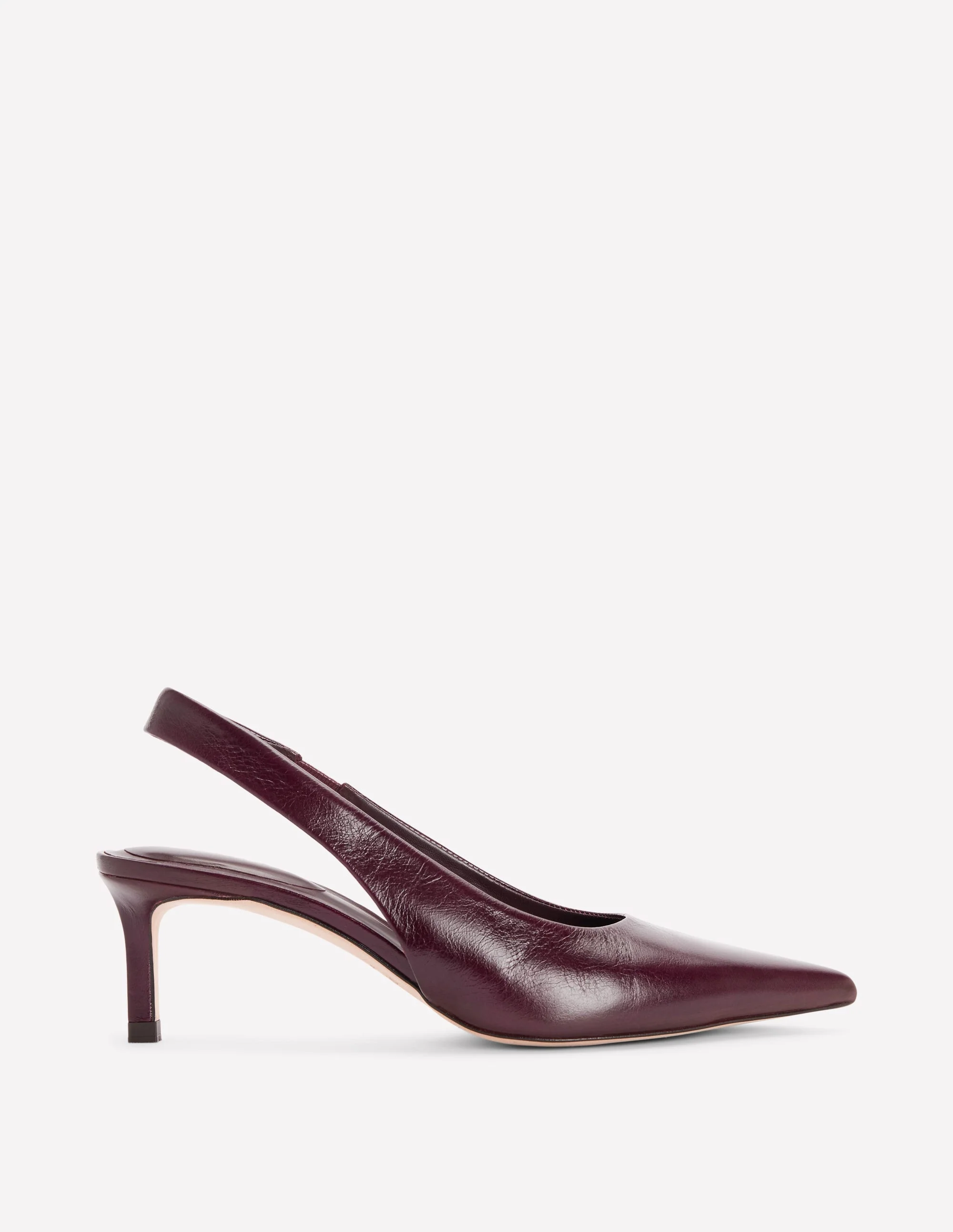 Hope Slingback Kitten Heels-Wine - Image 3