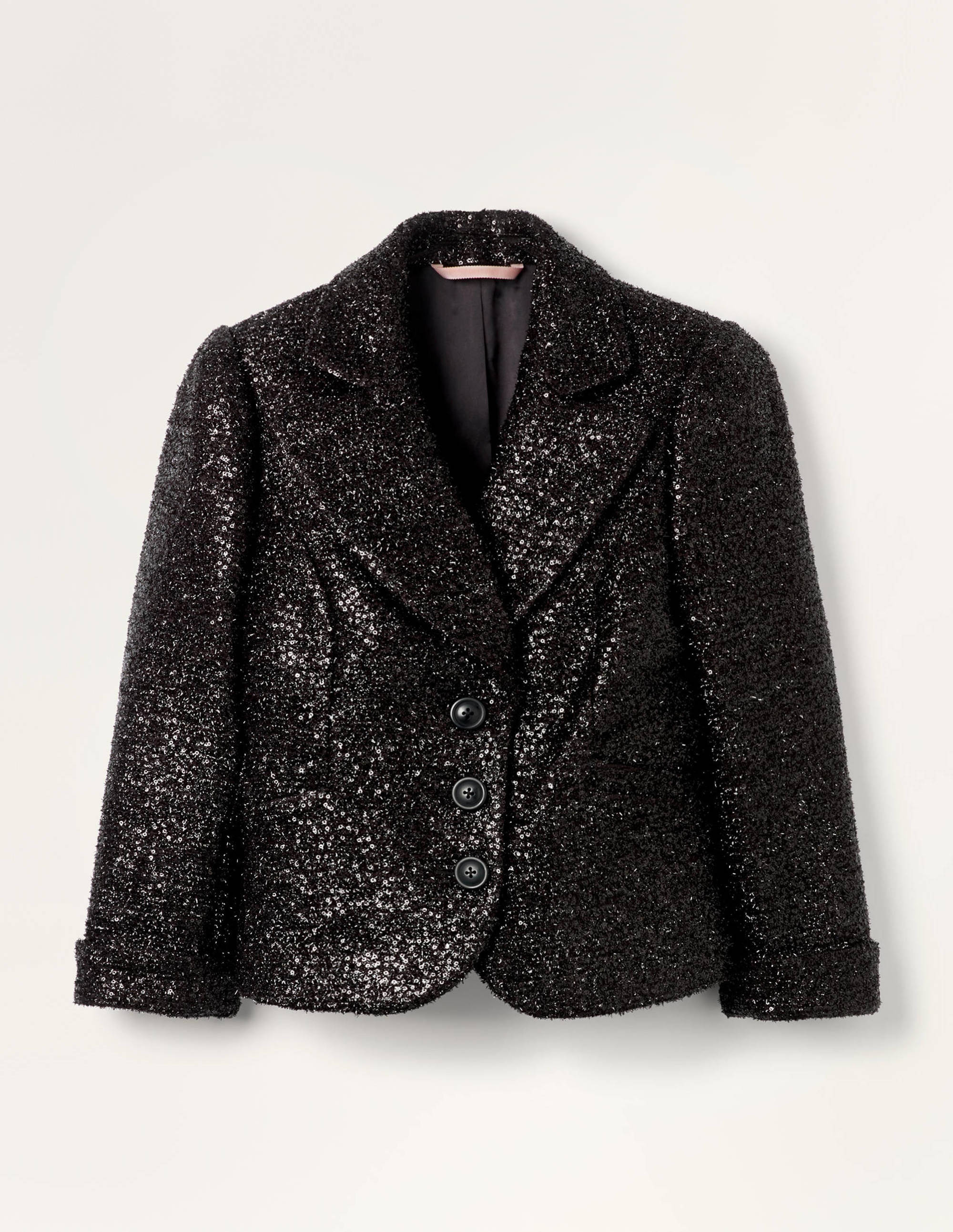 Imelda Sequin Jacket-Black Sequin - Image 6