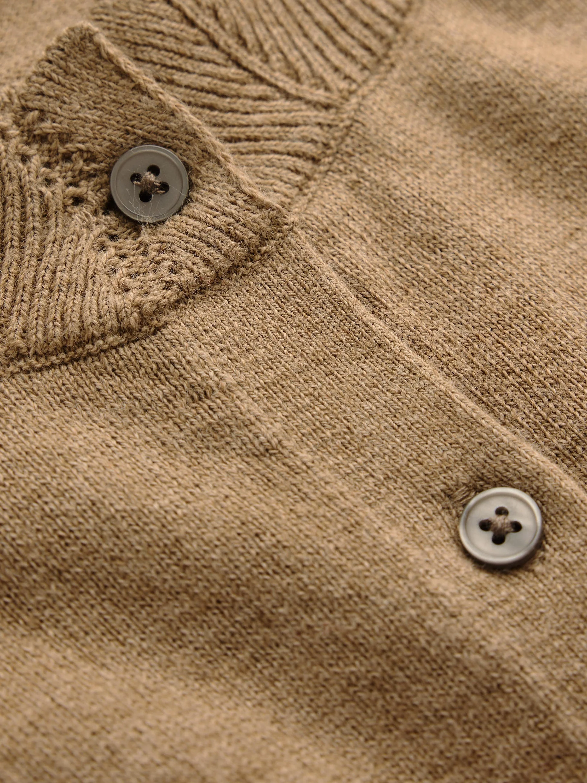 Imi Scalloped Cardigan-Fall Leaf Brown - Image 6