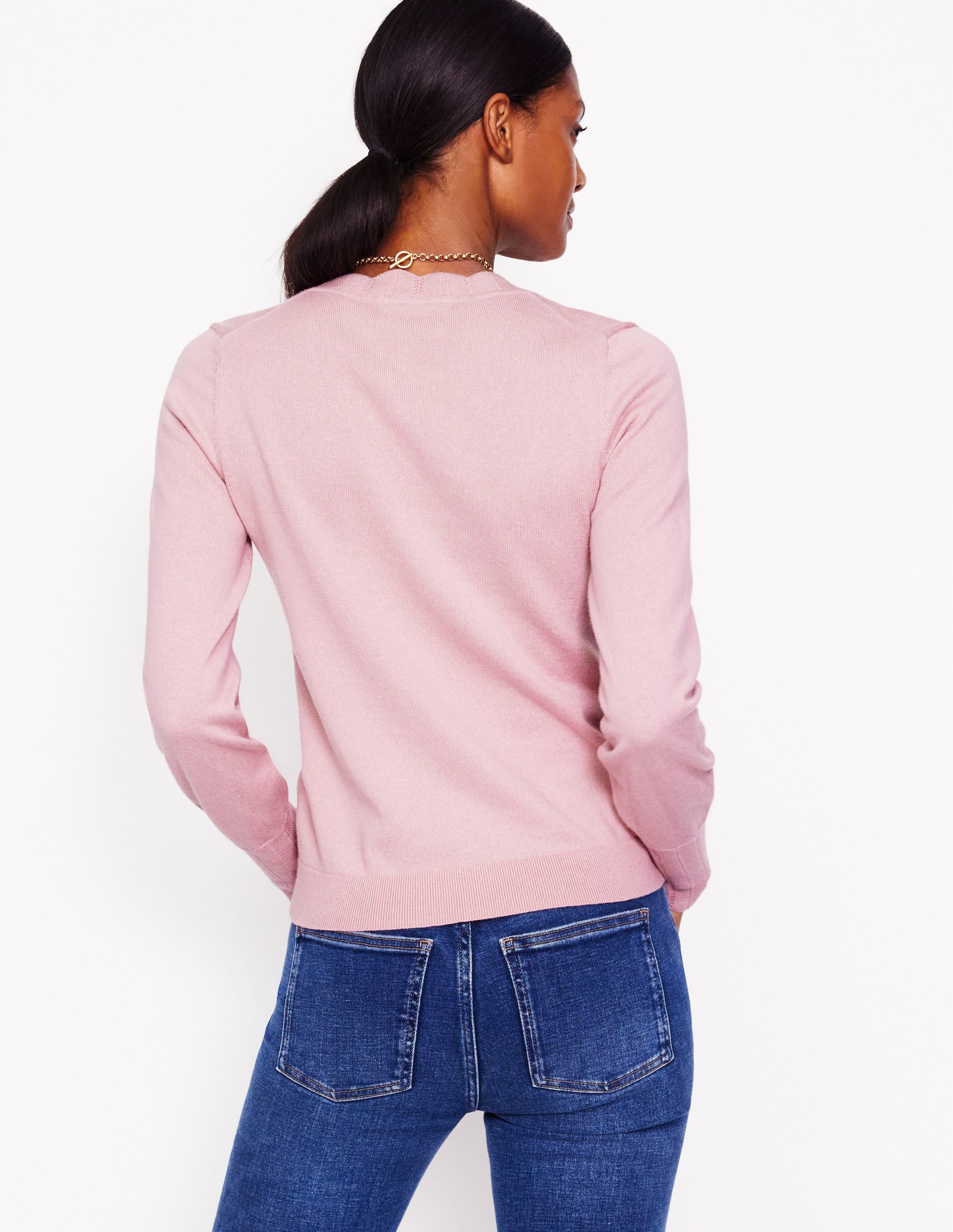 Imi Scalloped Cardigan-Quartz Pink - Image 3
