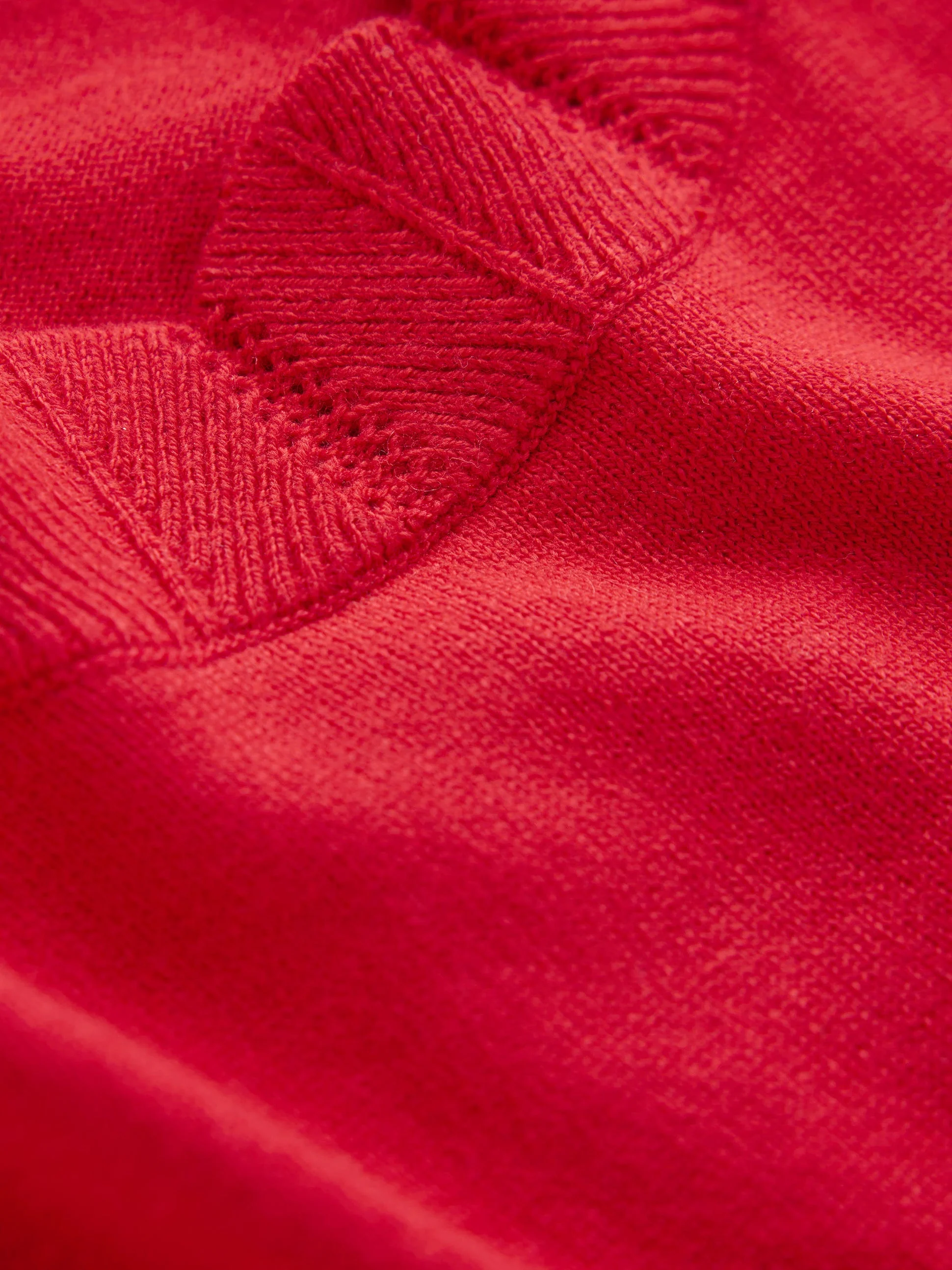 Imi Scalloped Sweater-Strawberry Tart  Red - Image 6