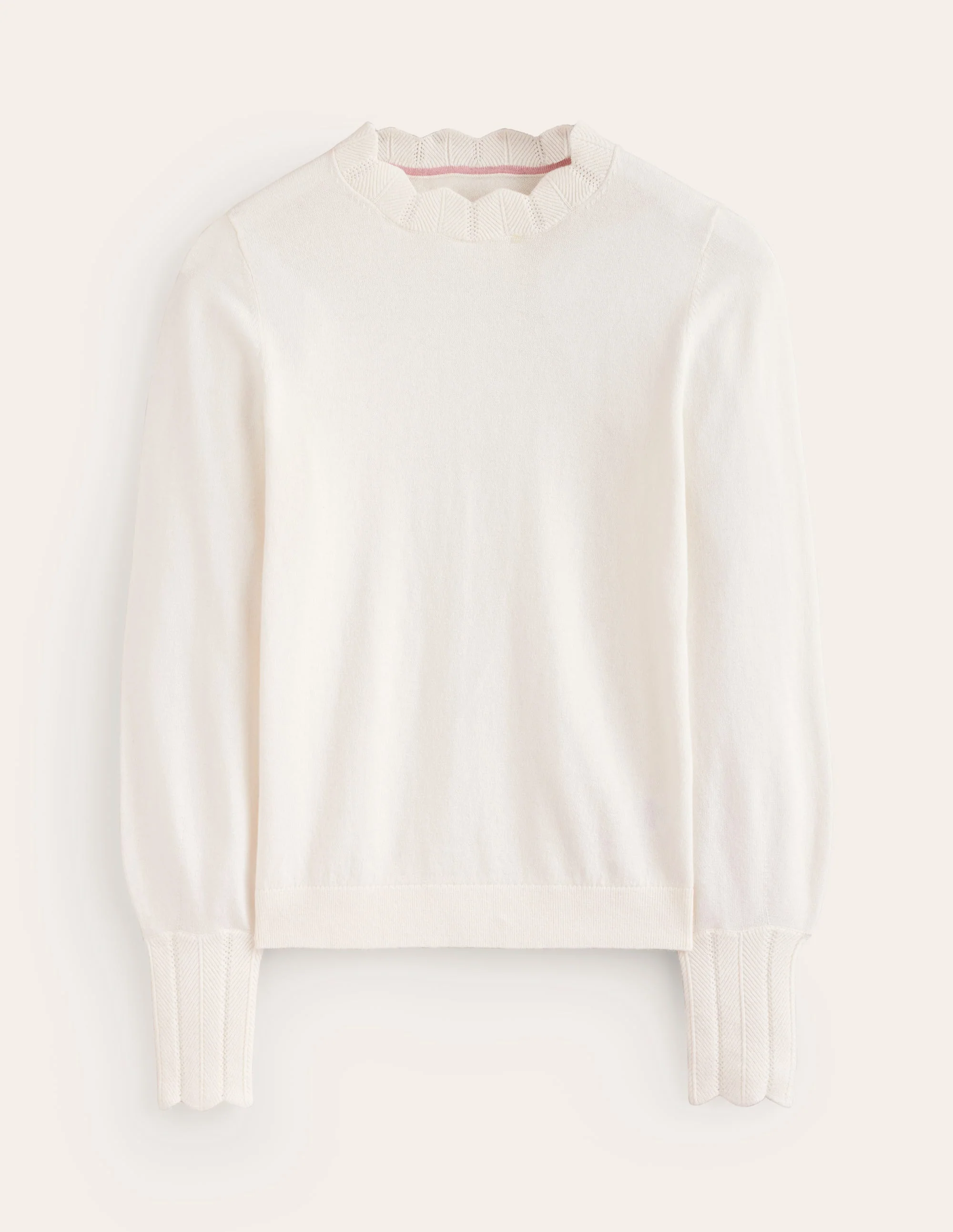 Imi Scalloped Sweater-Warm Ivory - Image 5