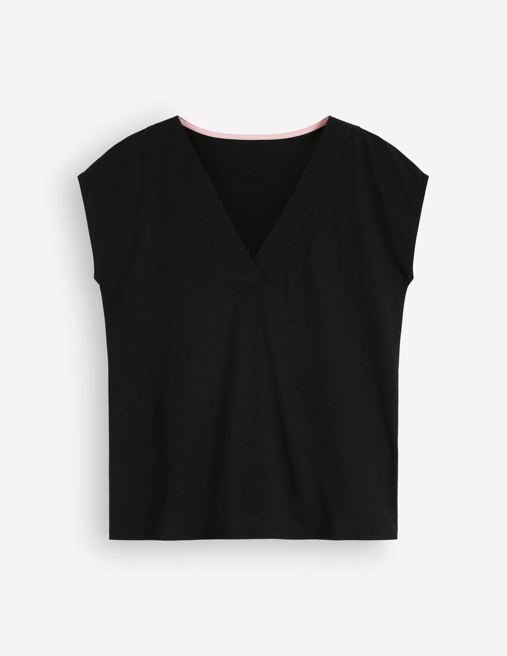 Imi Supersoft V-neck T-shirt-Black - Image 6