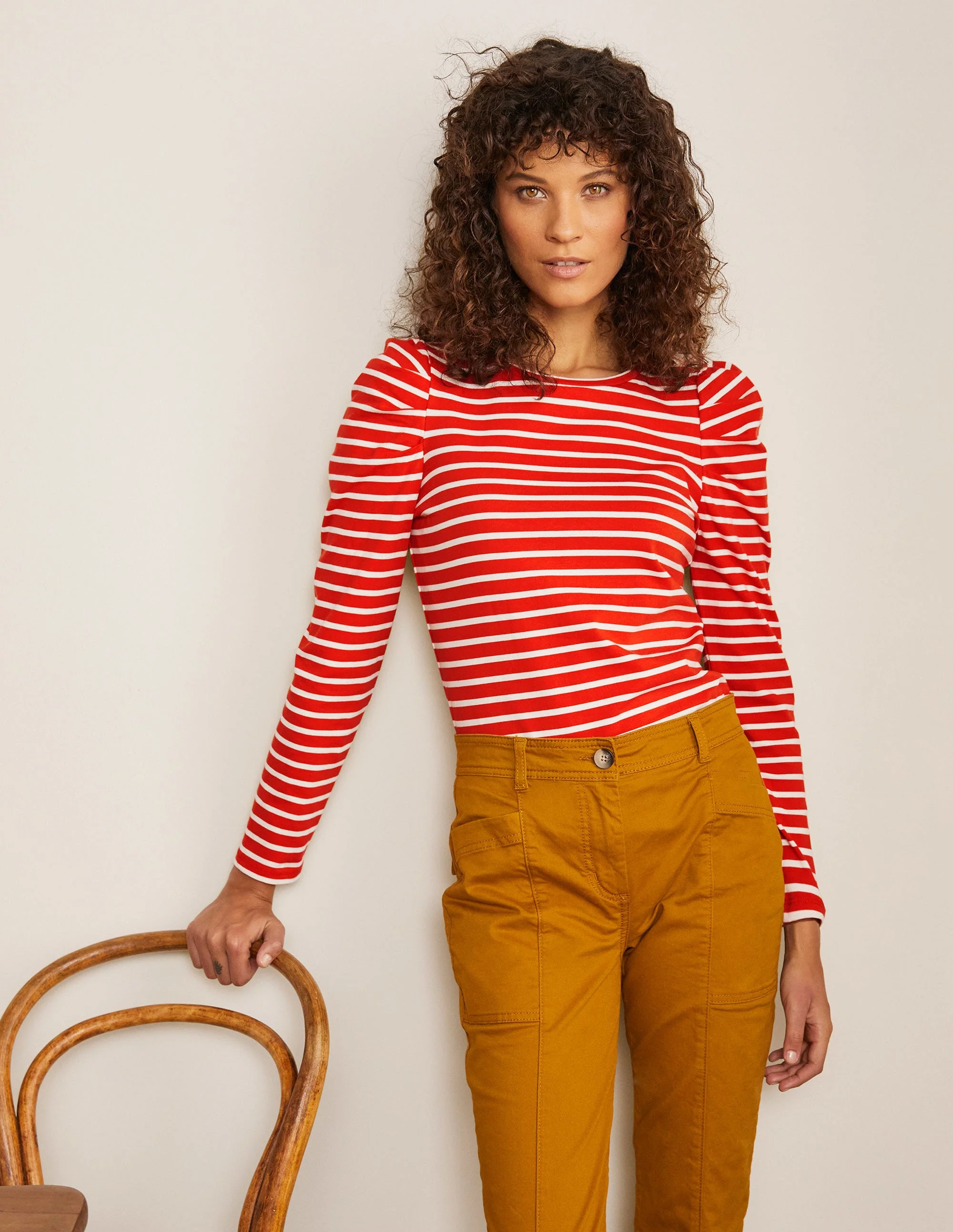 Imogen Breton-Cherry Red/Ivory - Image 4
