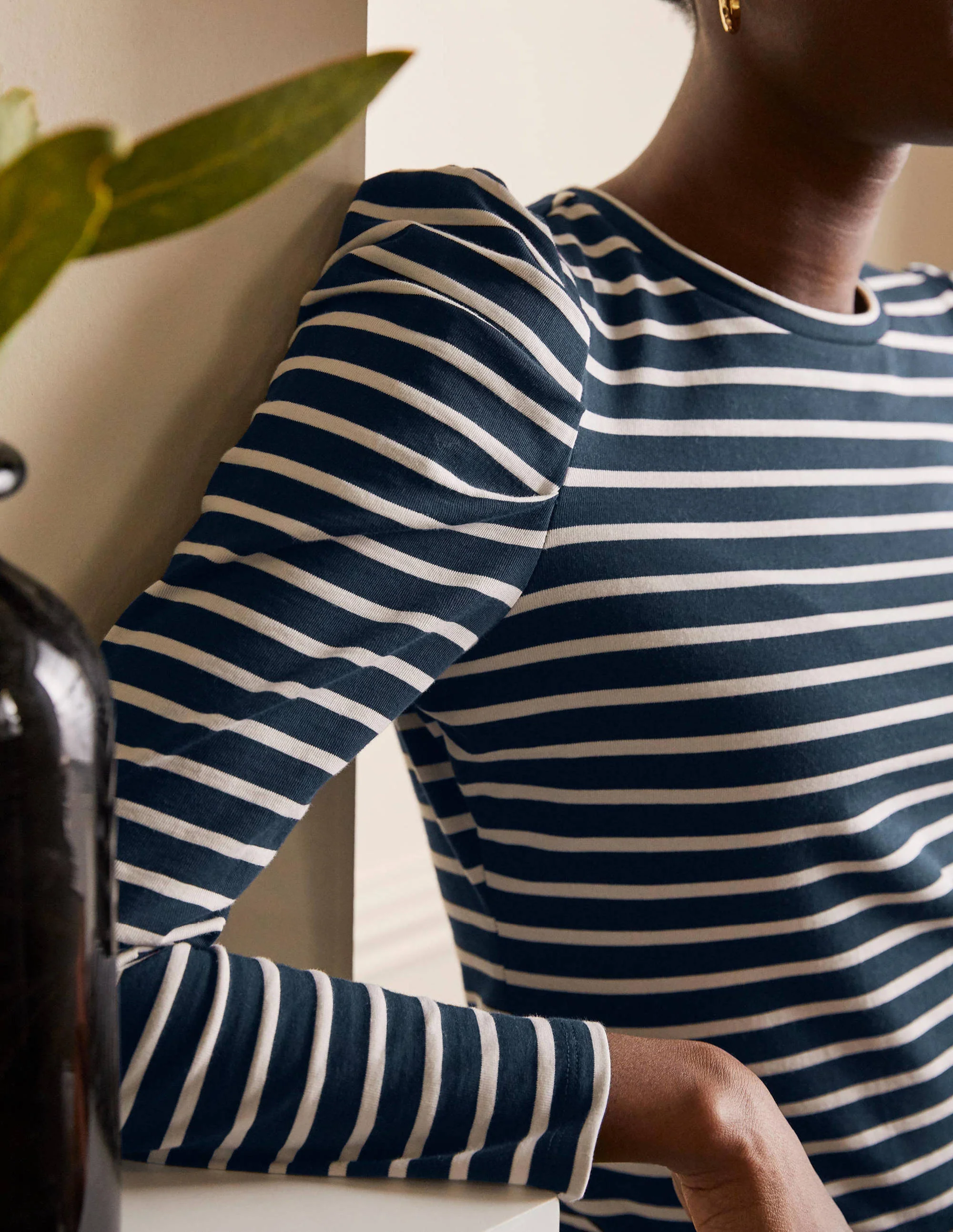 Imogen Breton-Navy/ Ivory - Image 2