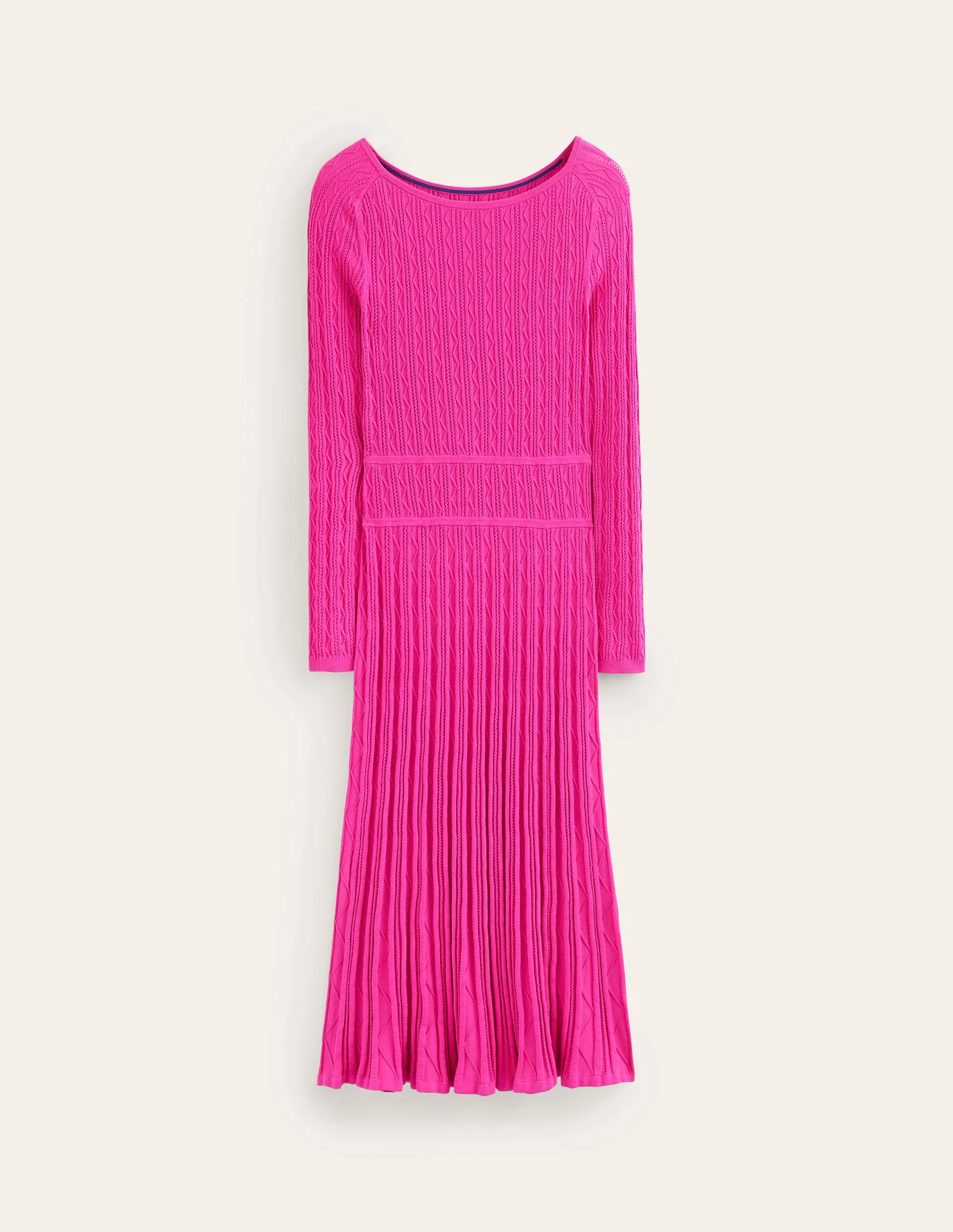 Imogen Empire Knitted Dress-Rose Violet - Image 5
