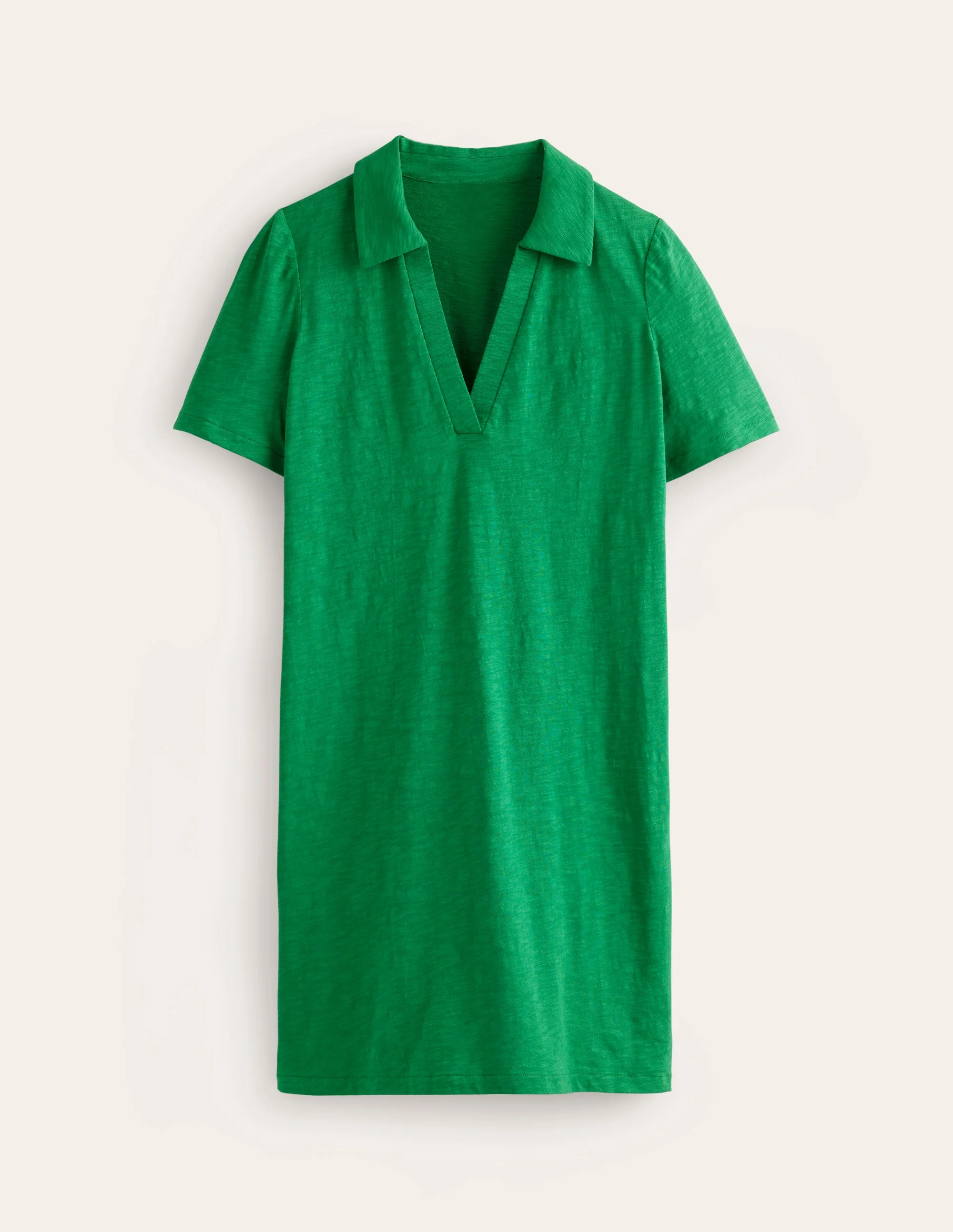 Ingrid Polo Cotton Dress-Green Tambourine - Image 5