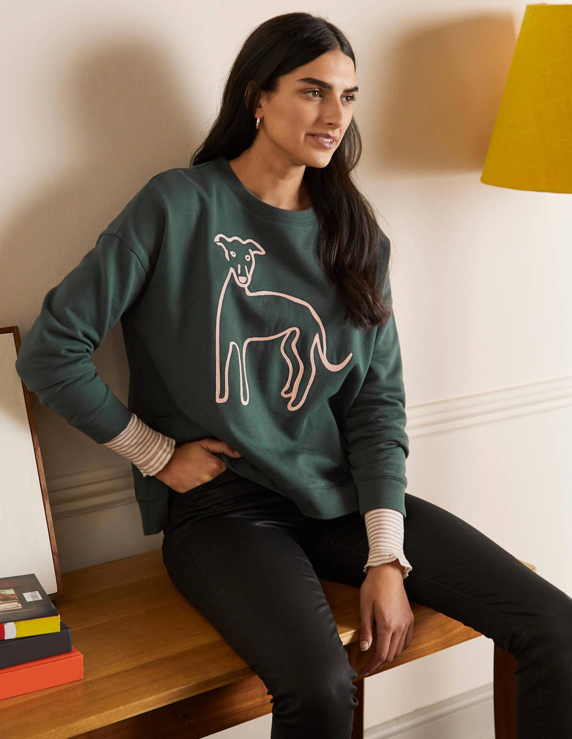 Interest Sweatshirt-Midnight Garden