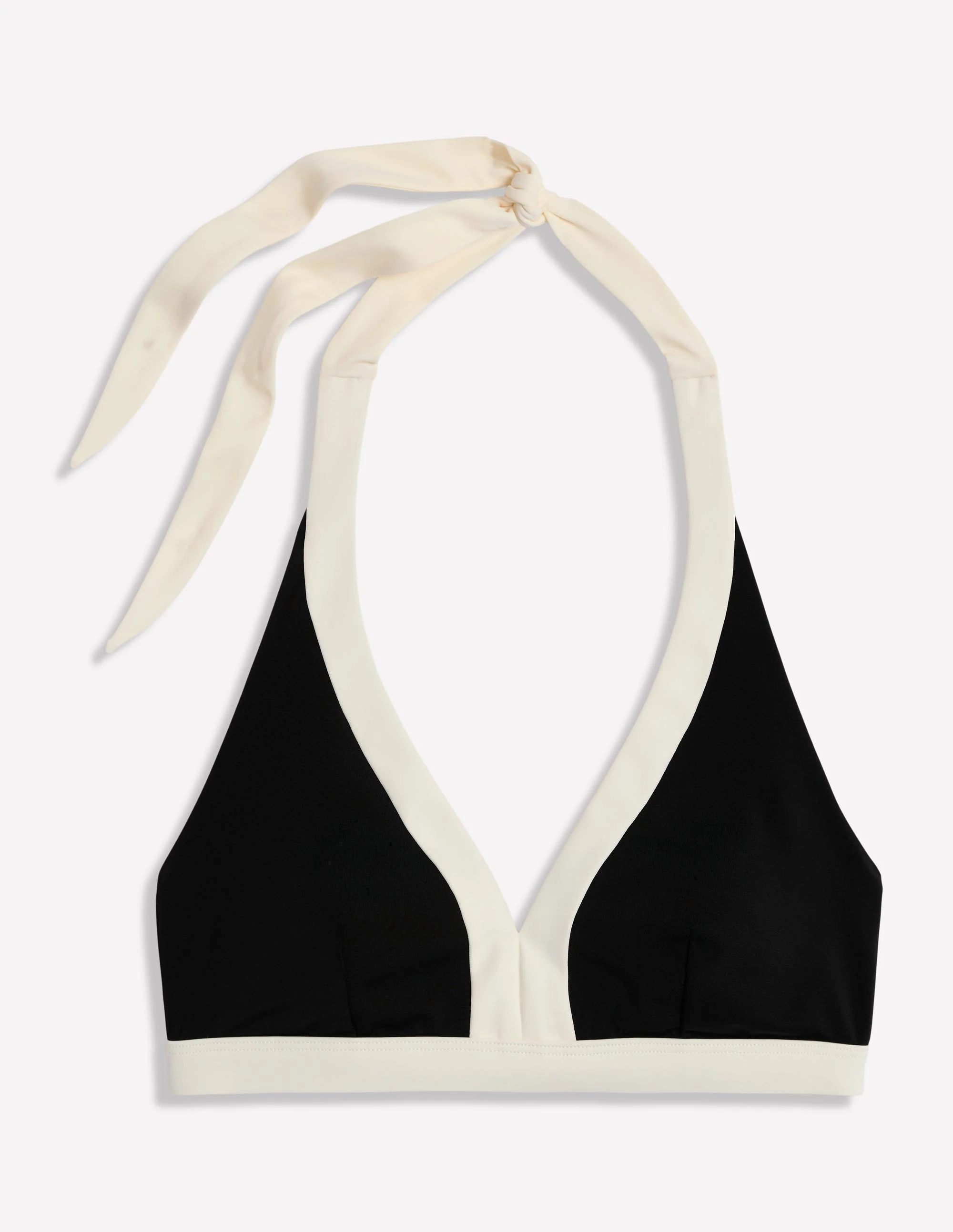 Ios V Panel Bikini Top-Black, Ivory - Image 5