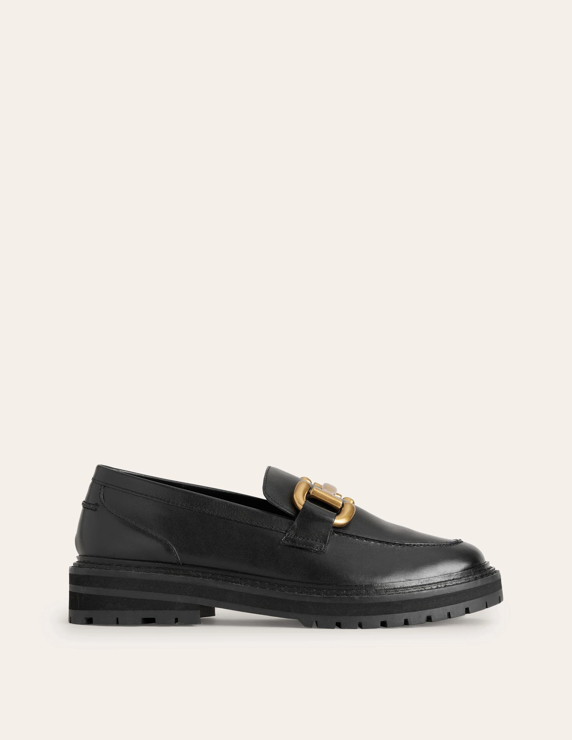 Iris Chunky Snaffle Loafers-Black - Image 2