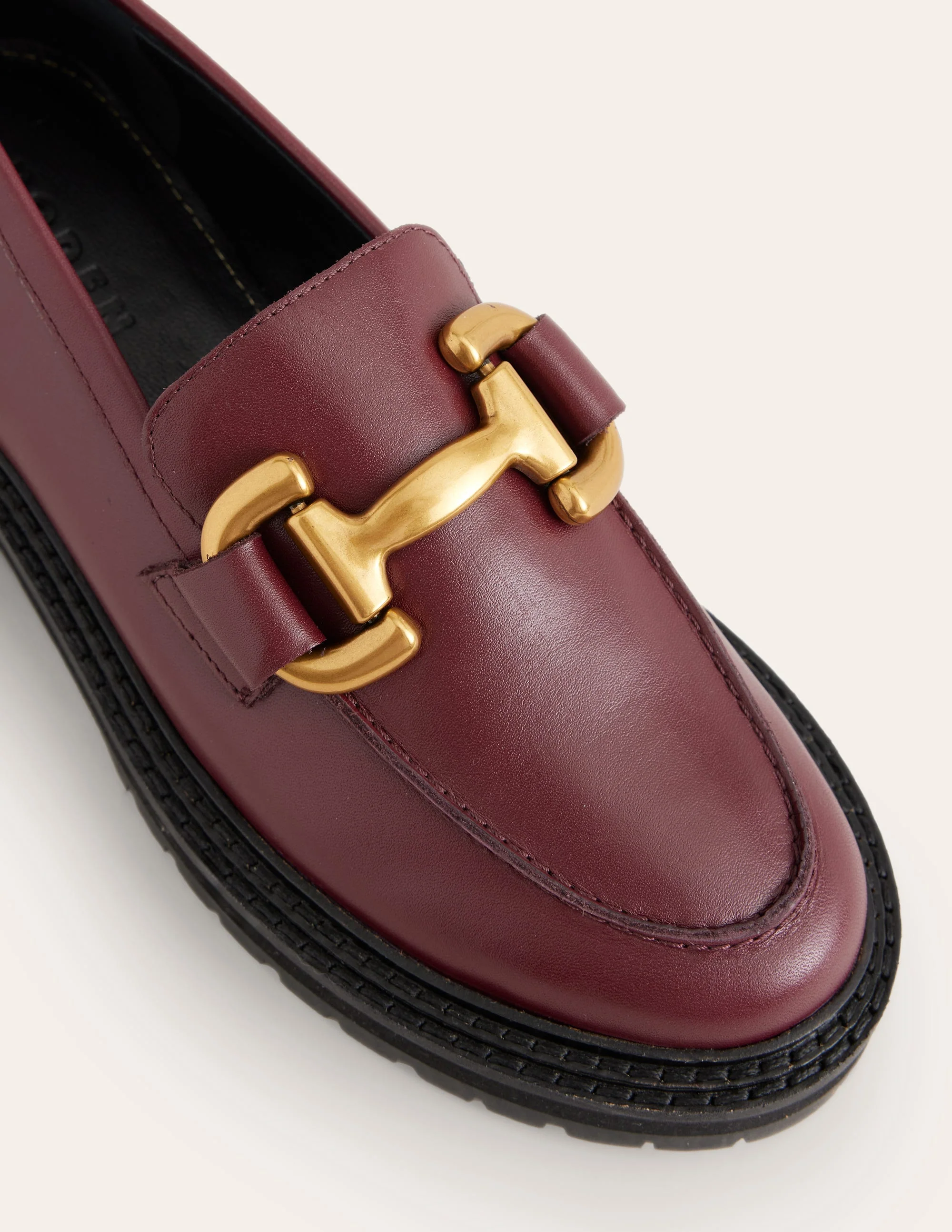 Iris Chunky Snaffle Loafers-Oxblood - Image 4