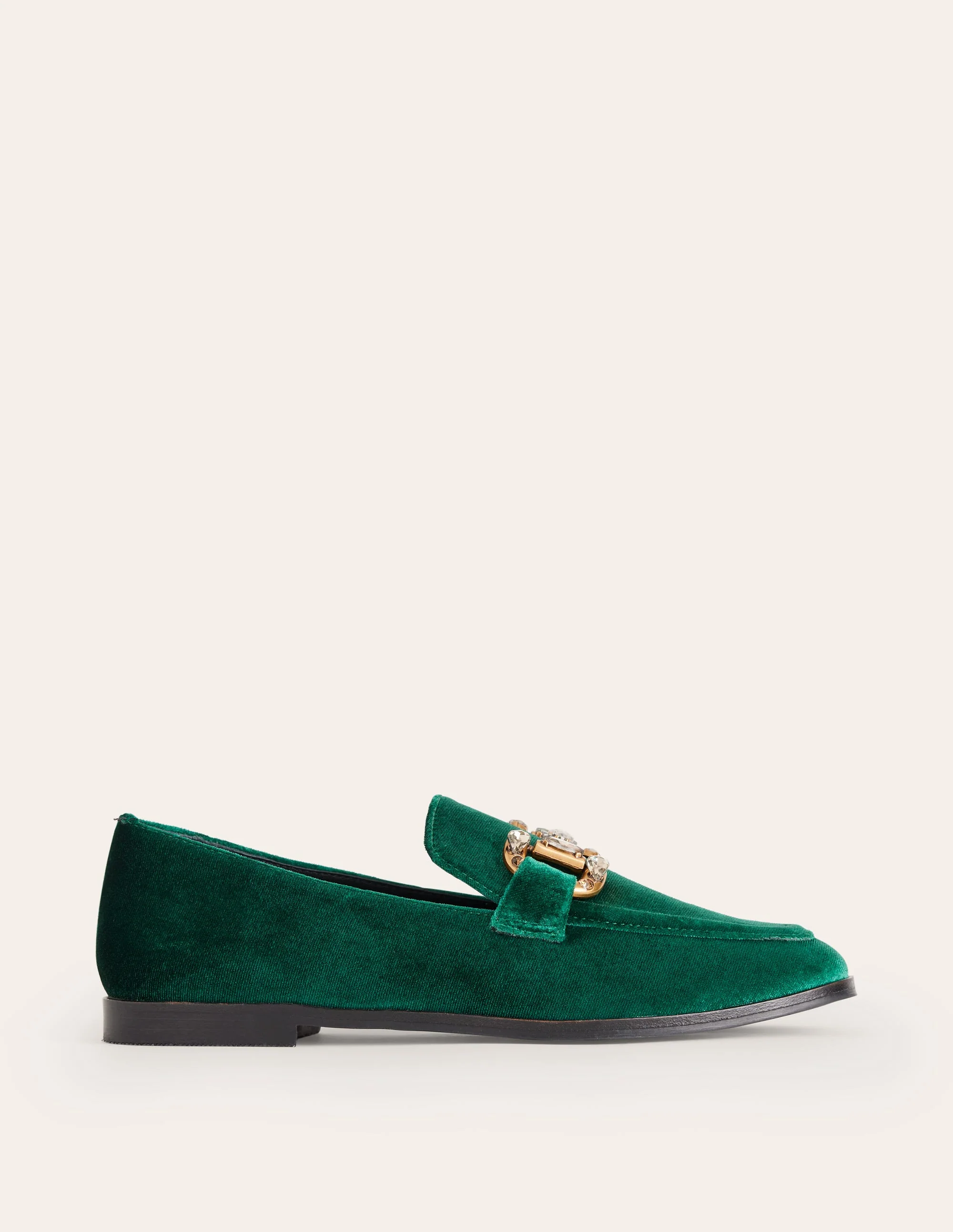 Iris Jewelled Snaffle Loafers-Glade Velvet - Image 2