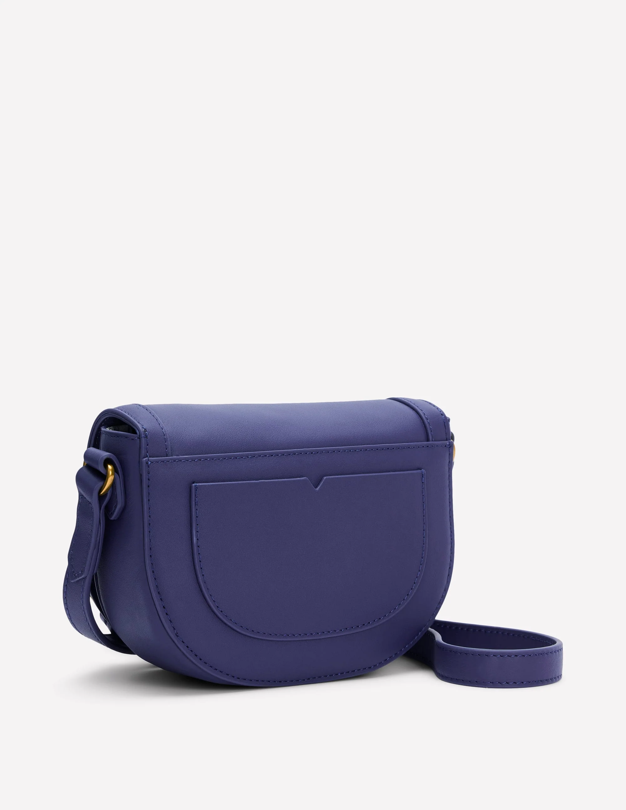 Iris Leather Mini Satchel-Navy - Image 3