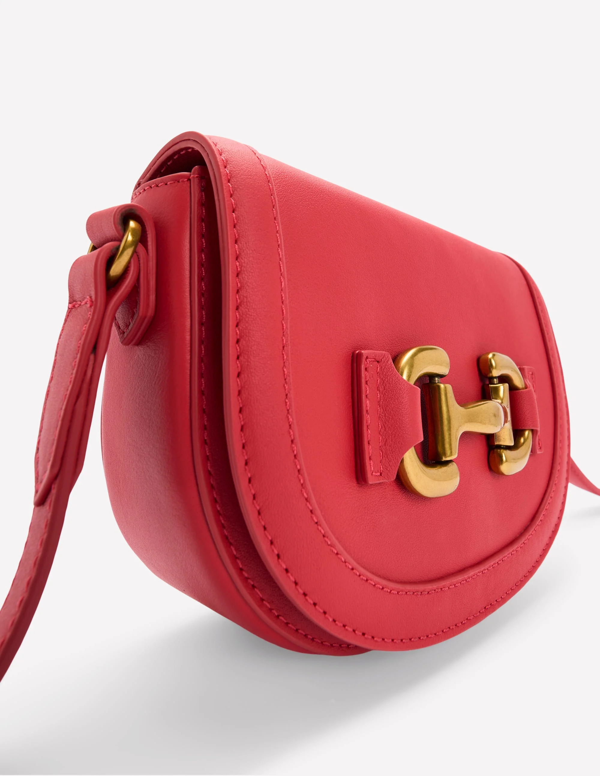 Iris Leather Mini Satchel-Red - Image 5