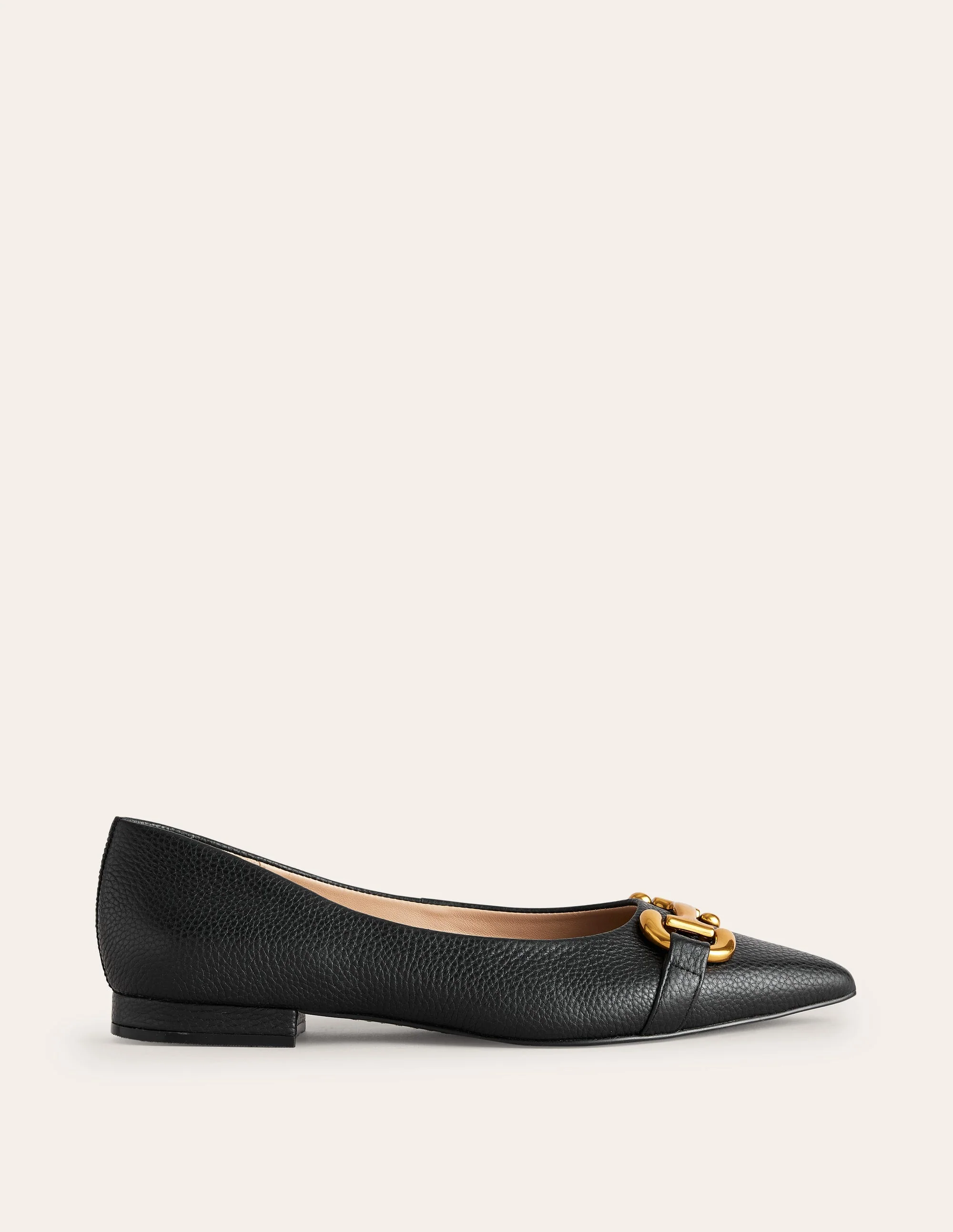 Iris Snaffle Ballet Flats-Black - Image 2
