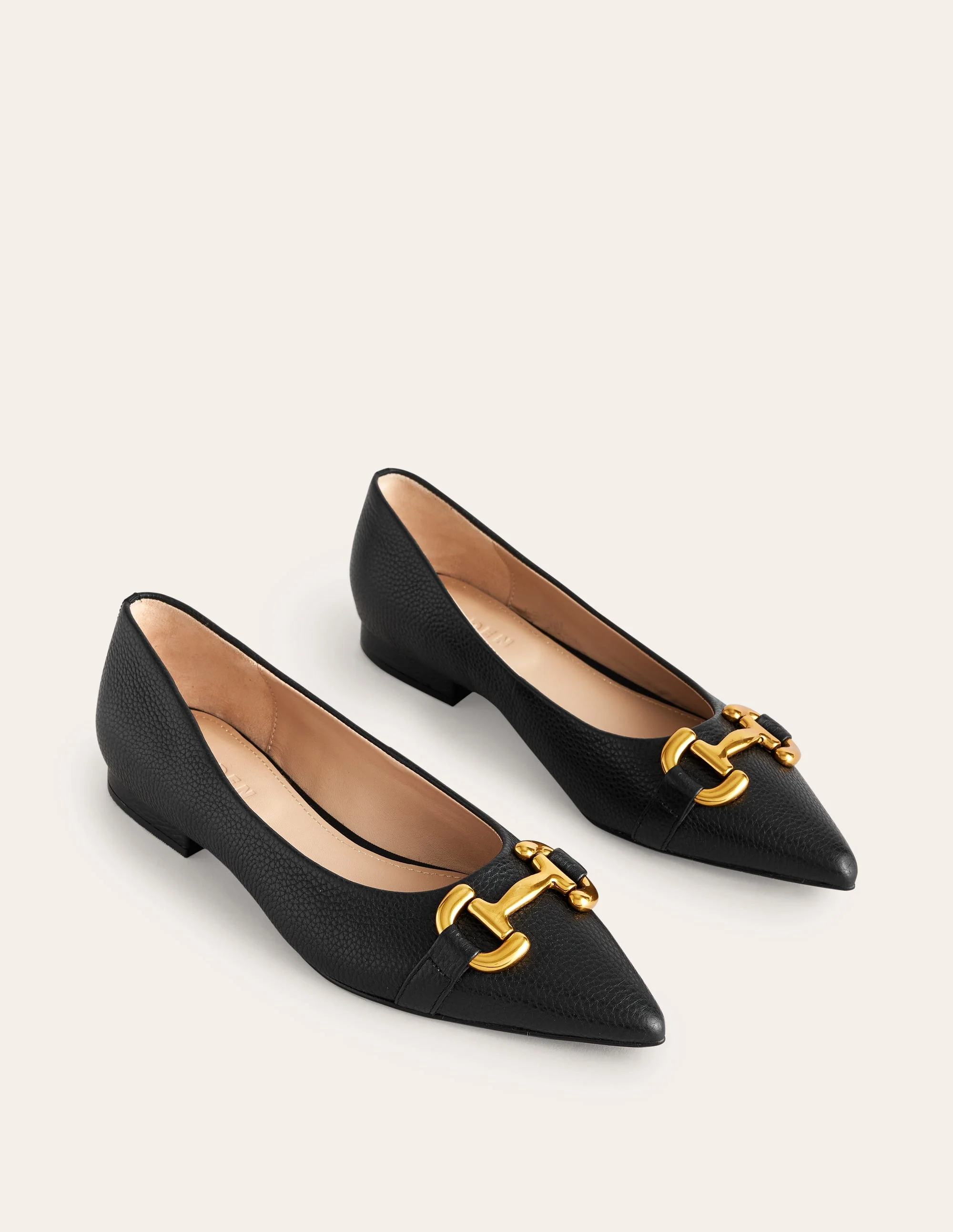 Iris Snaffle Ballet Flats-Black - Image 3