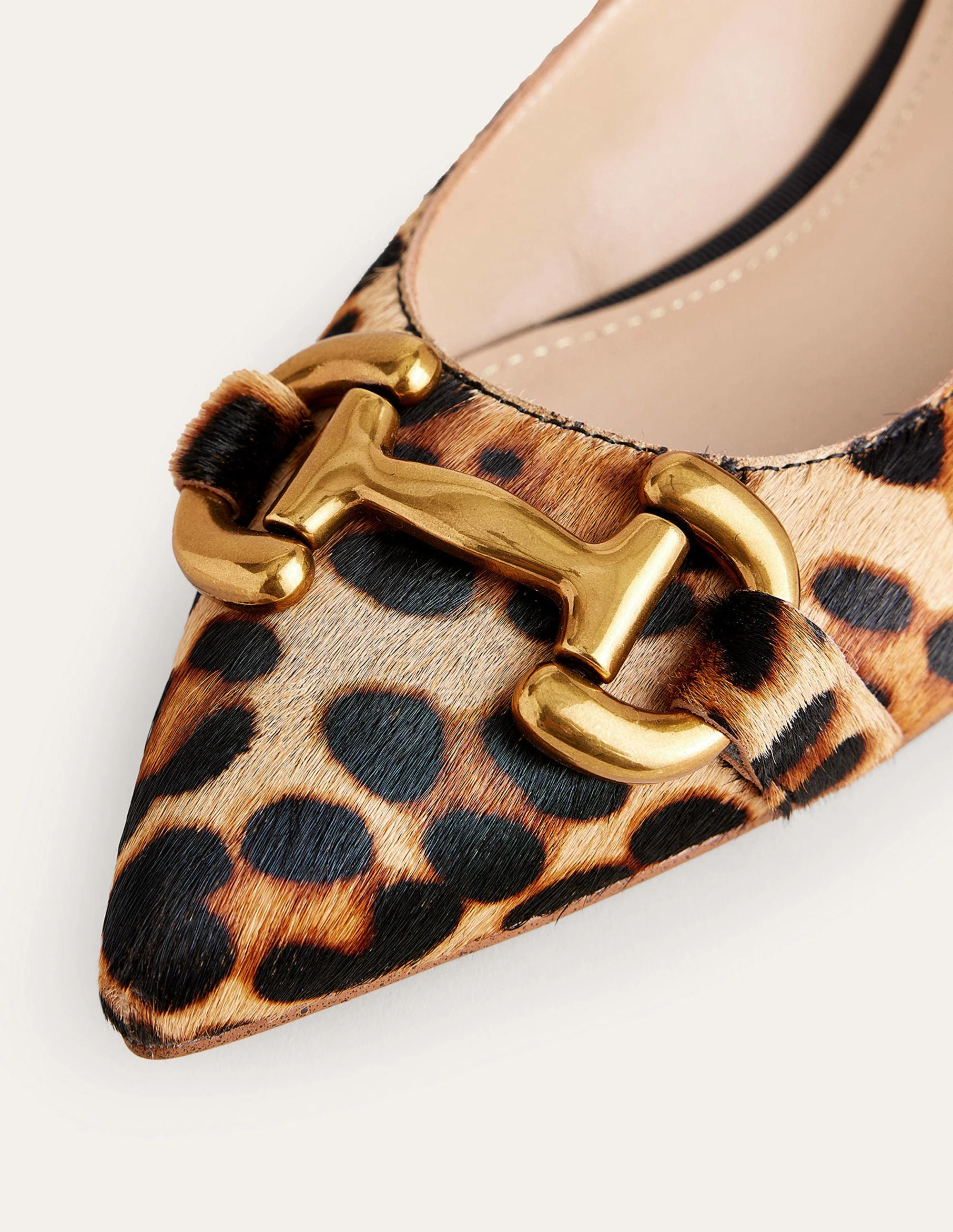 Iris Snaffle Ballet Flats-Classic Leopard Pony Hair - Image 4