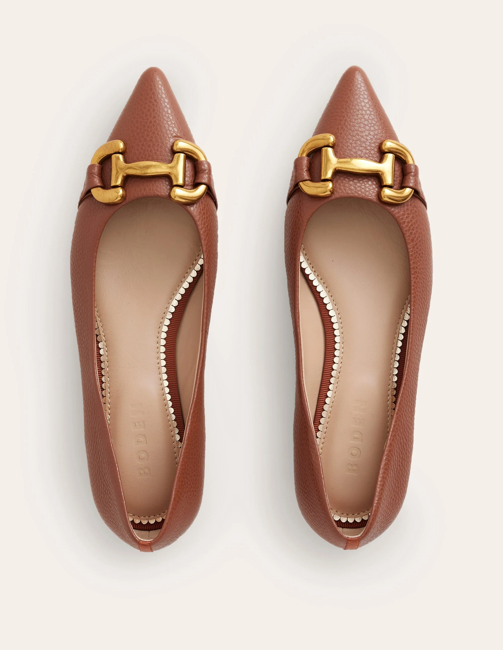 Iris Snaffle Ballet Flats-Tan - Image 5