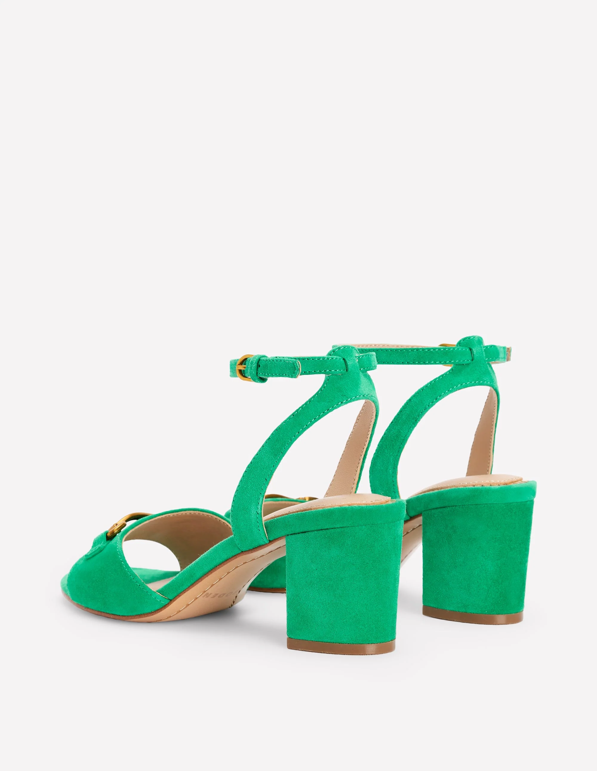 Iris Snaffle Block Heel Sandal-Rich Emerald - Image 5