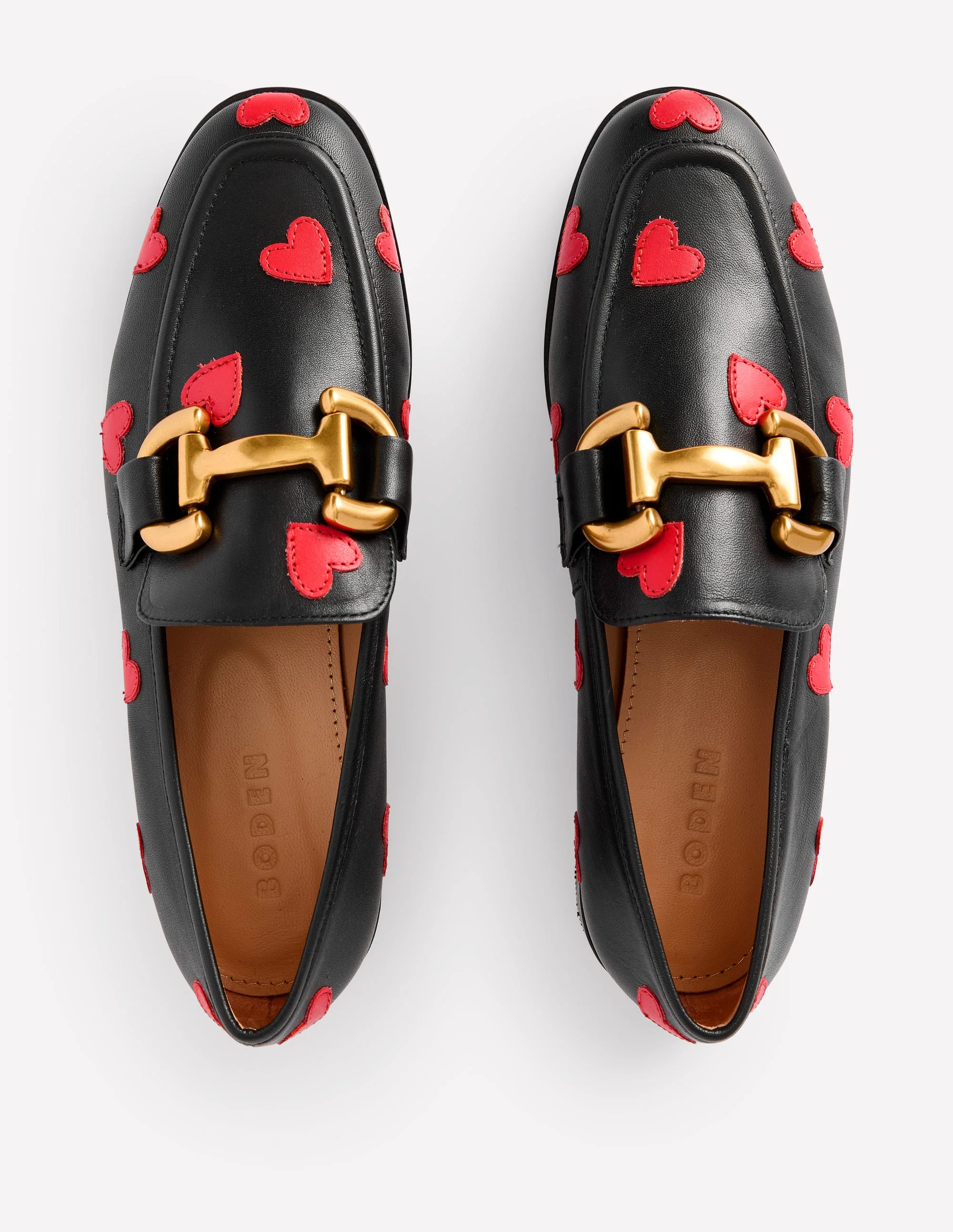 Iris Snaffle Loafers-Black Hearts - Image 5