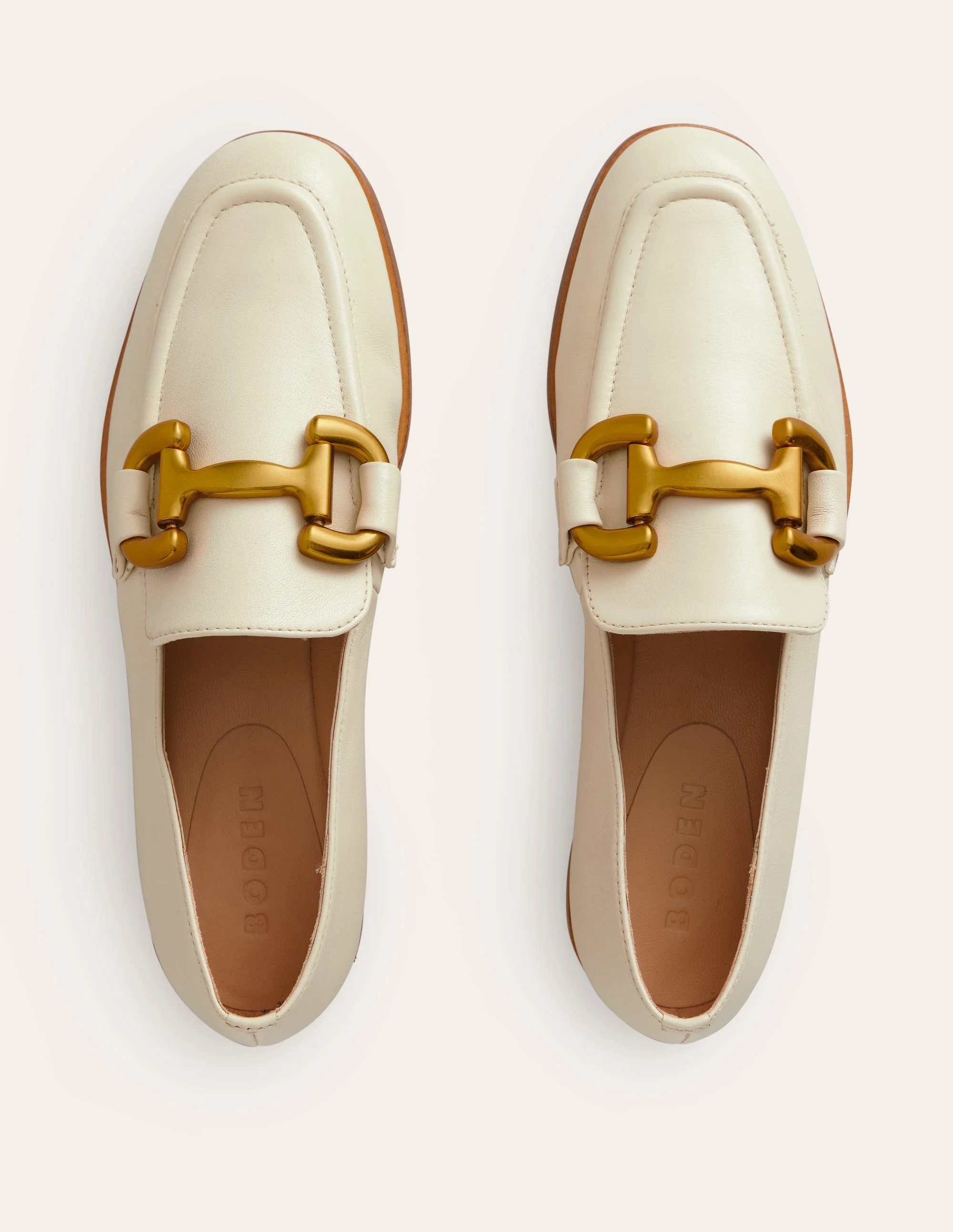 Iris Snaffle Loafers-Ecru - Image 5