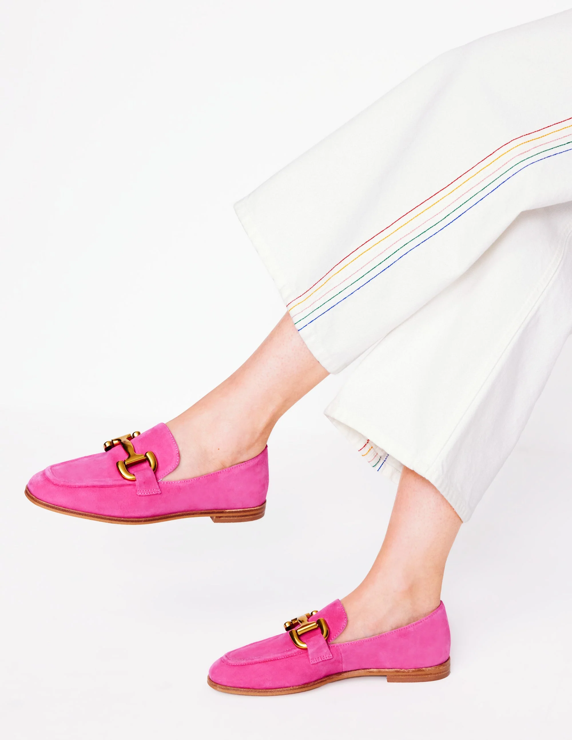 Iris Snaffle Loafers-Pink Peony - Image 2