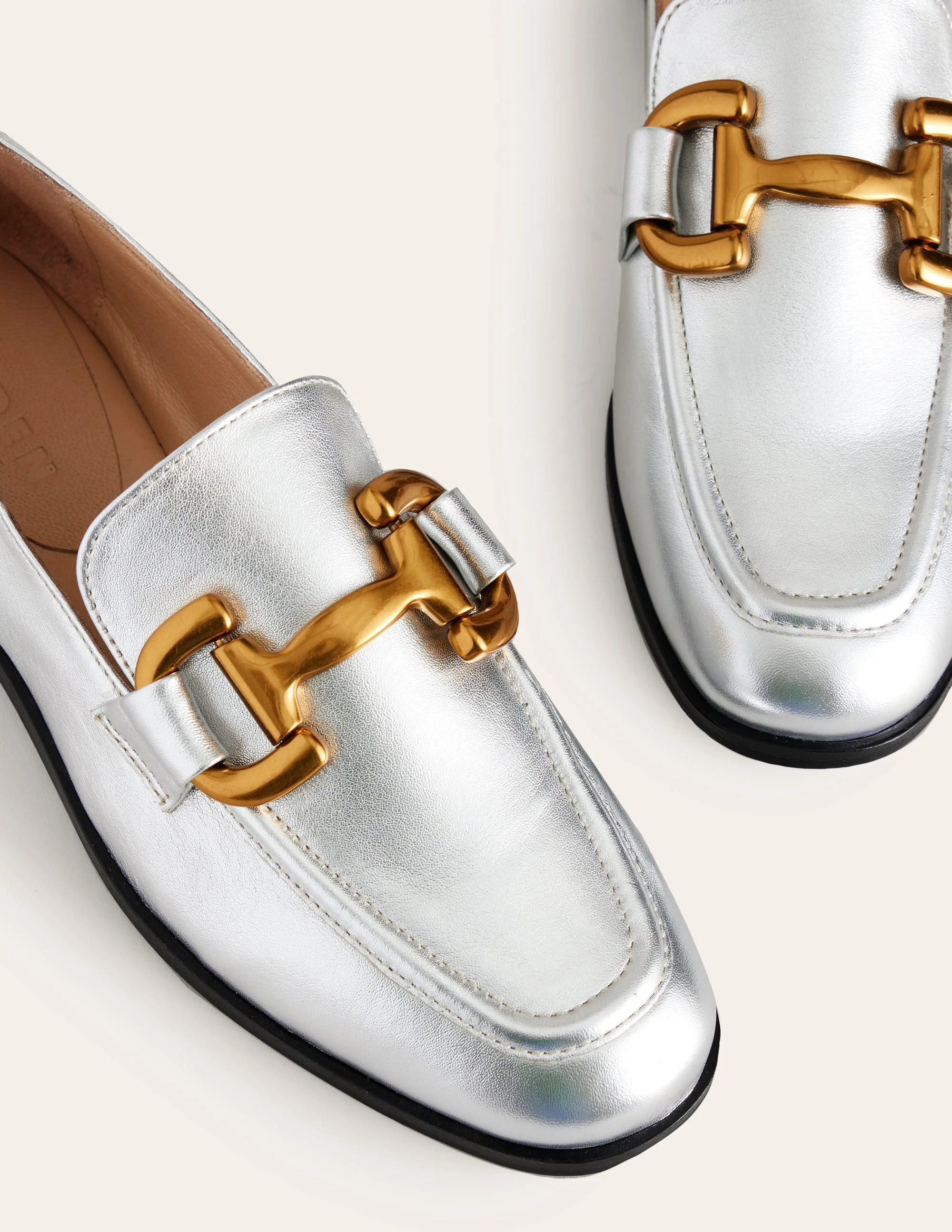 Iris Snaffle Loafers-Silver - Image 4
