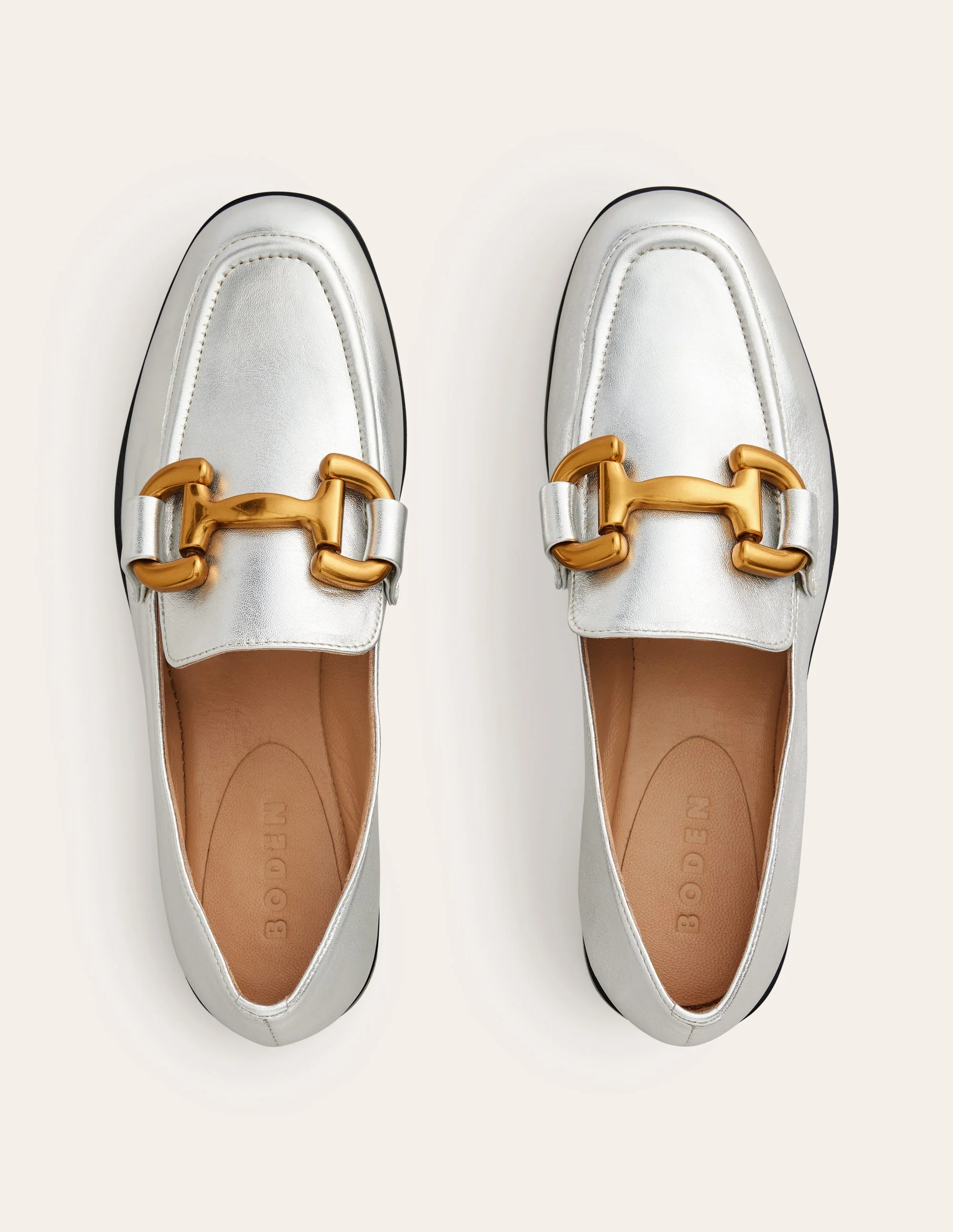 Iris Snaffle Loafers-Silver - Image 5