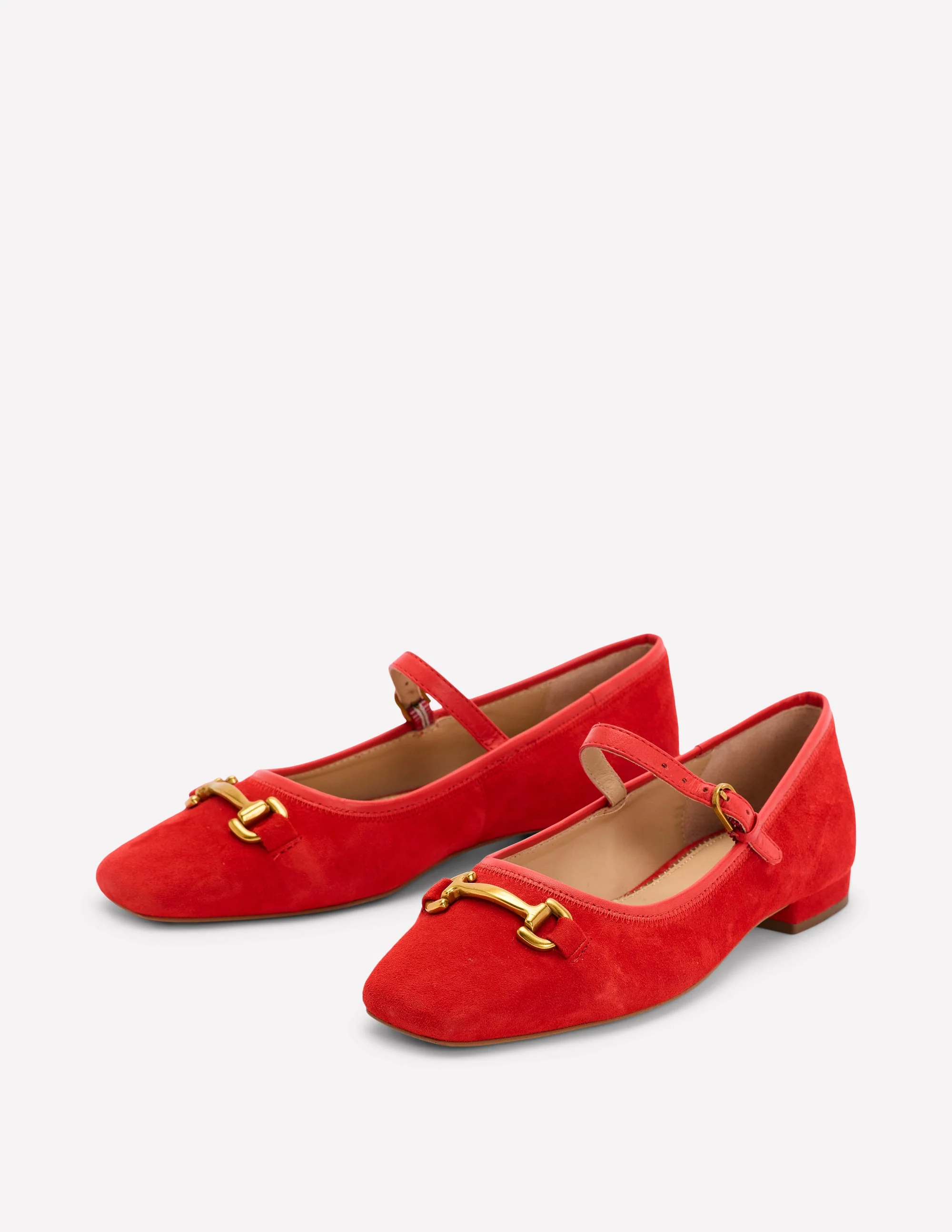 Iris Snaffle Mary Jane Flats-Red - Image 3