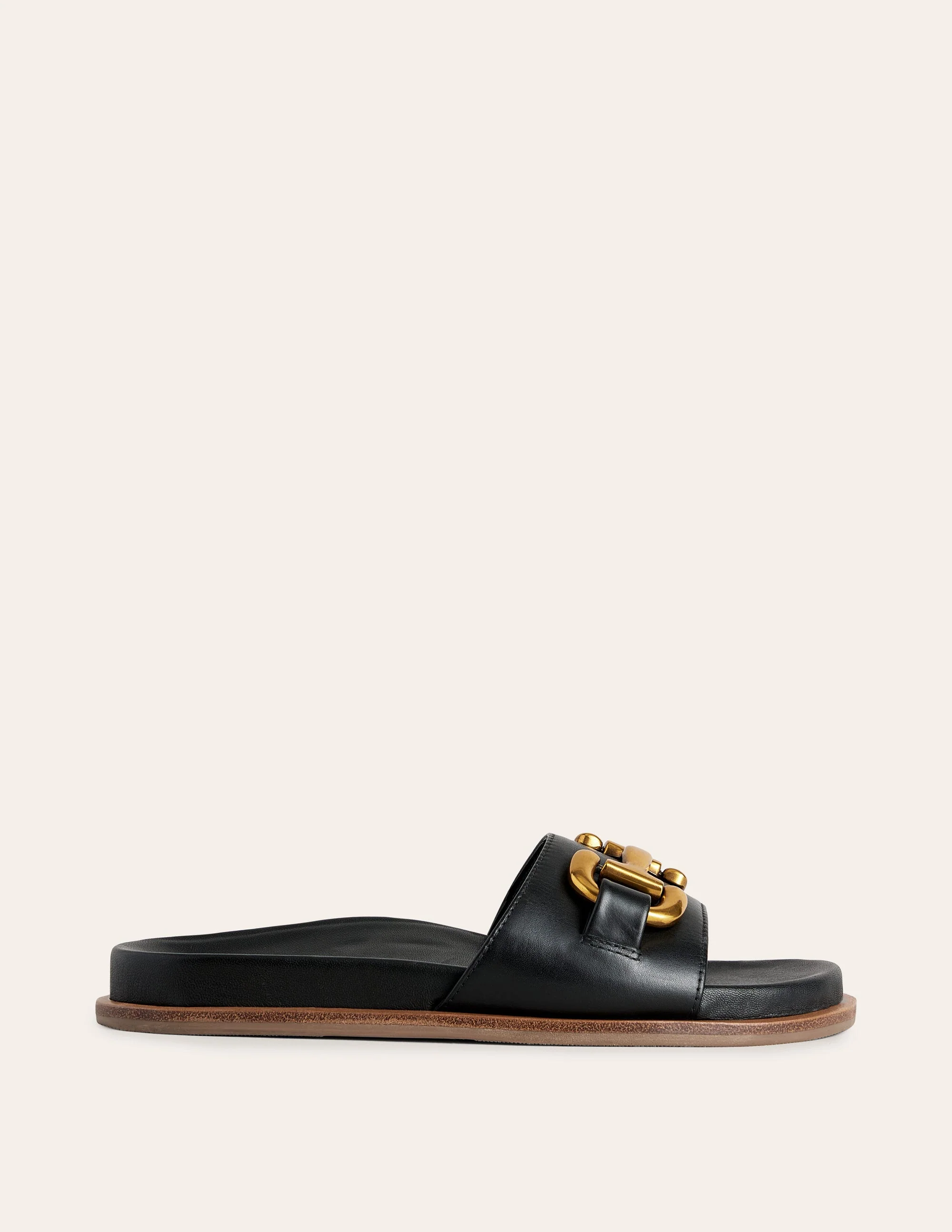 Iris Snaffle Slider Sandals-Black - Image 2