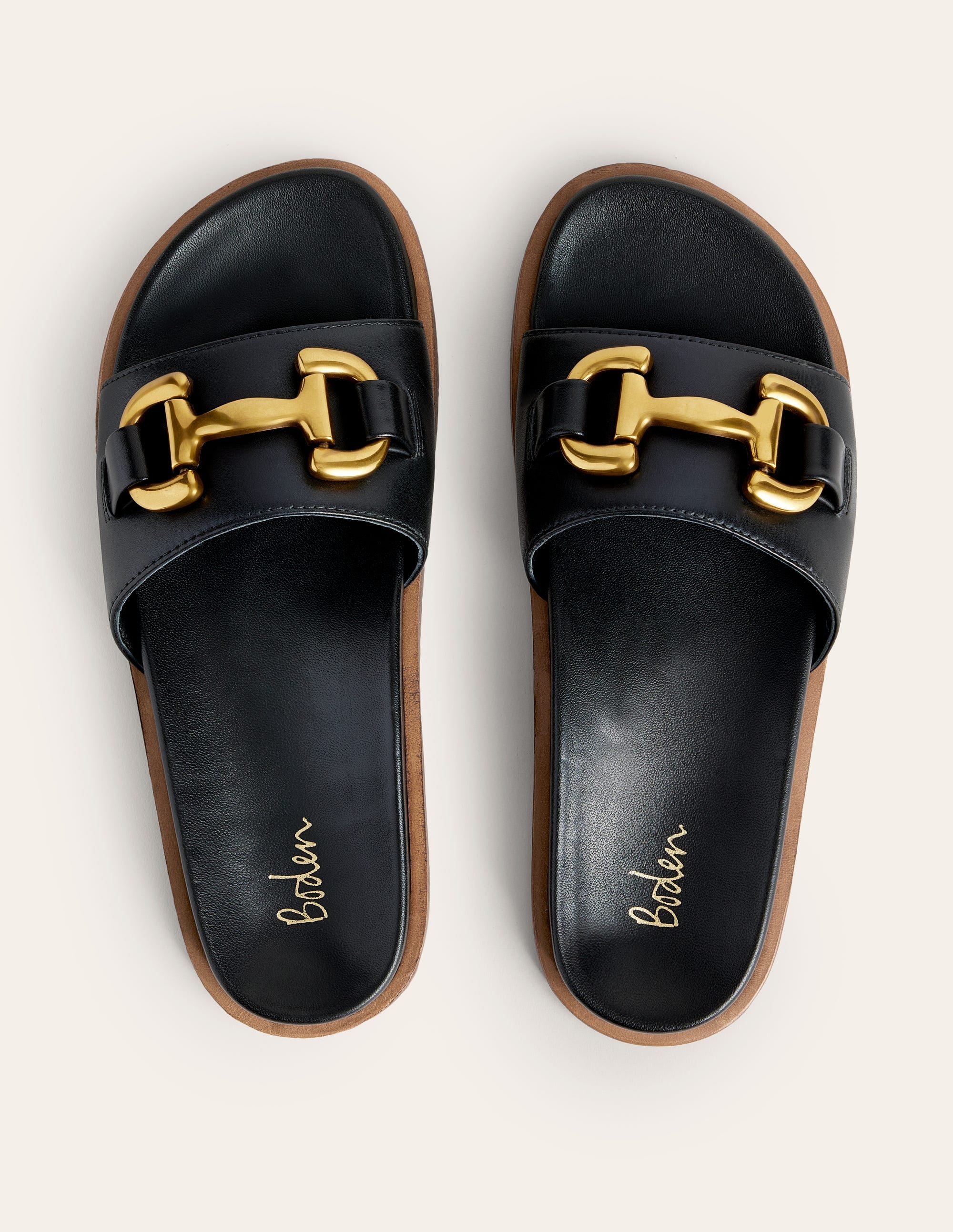 Iris Snaffle Slider Sandals-Black - Image 5