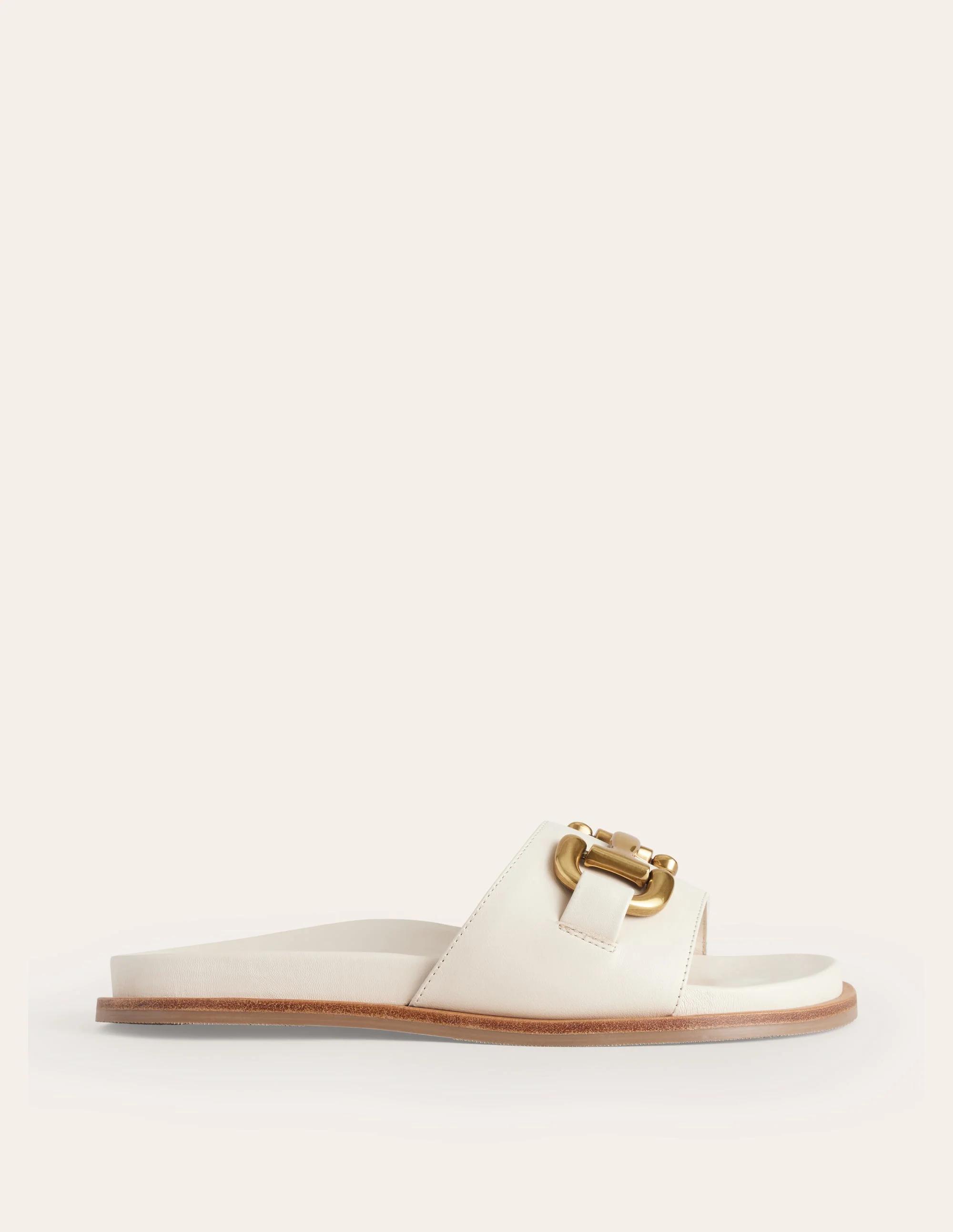 Iris Snaffle Slider Sandals-Ecru - Image 2