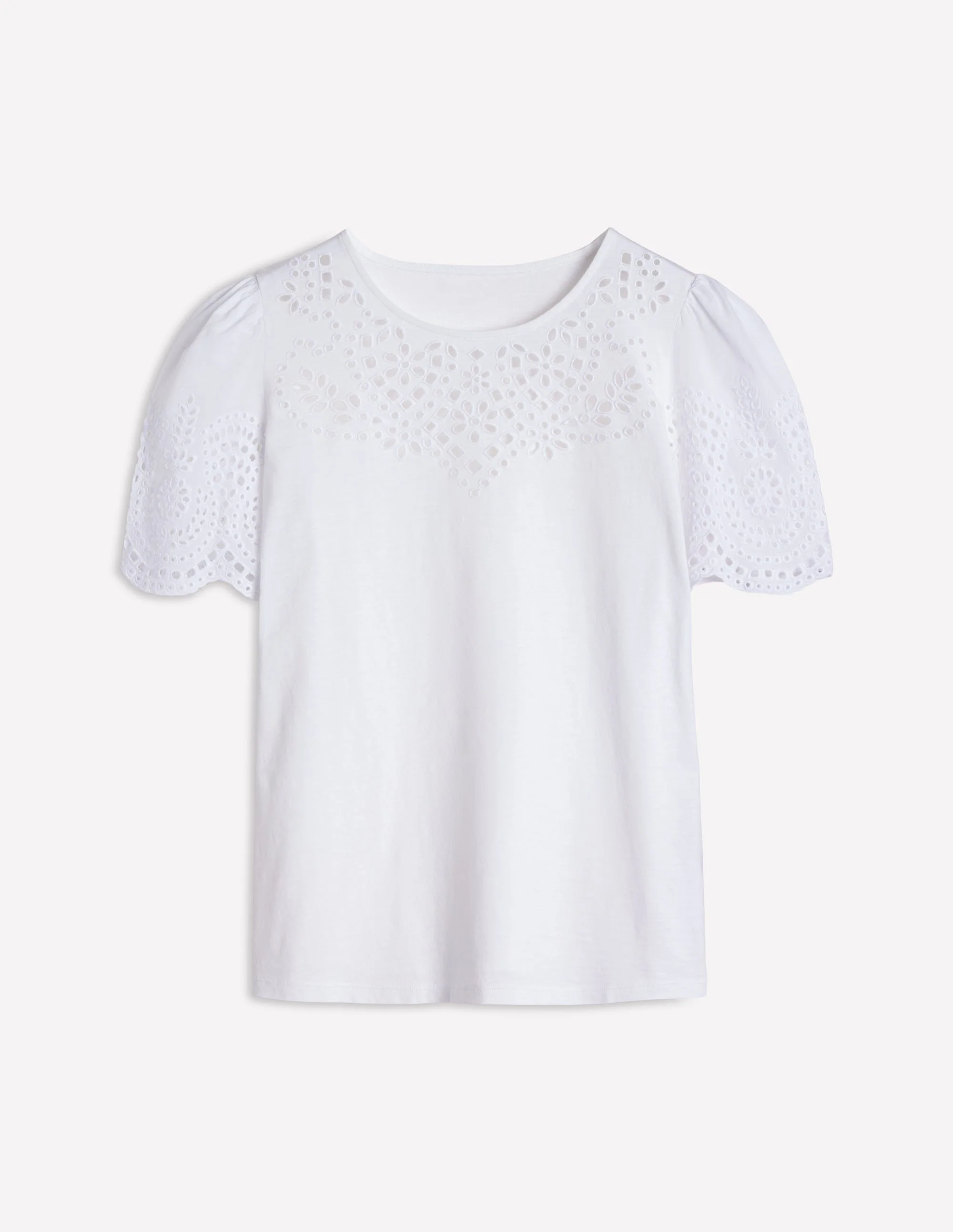 Isabel Broderie Top-White - Image 8