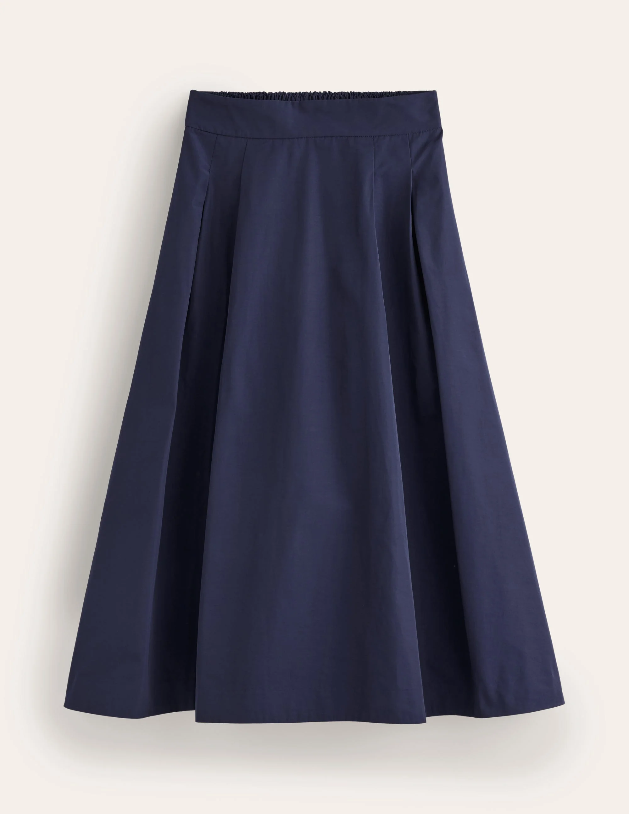 Isabella Taffeta Midi Skirt-Navy - Image 6