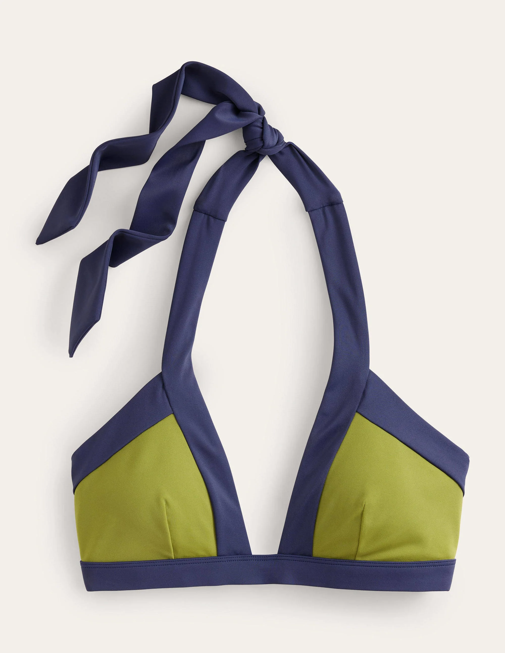 Ithaca Halter Bikini Top-River Reed Colourblock - Image 2