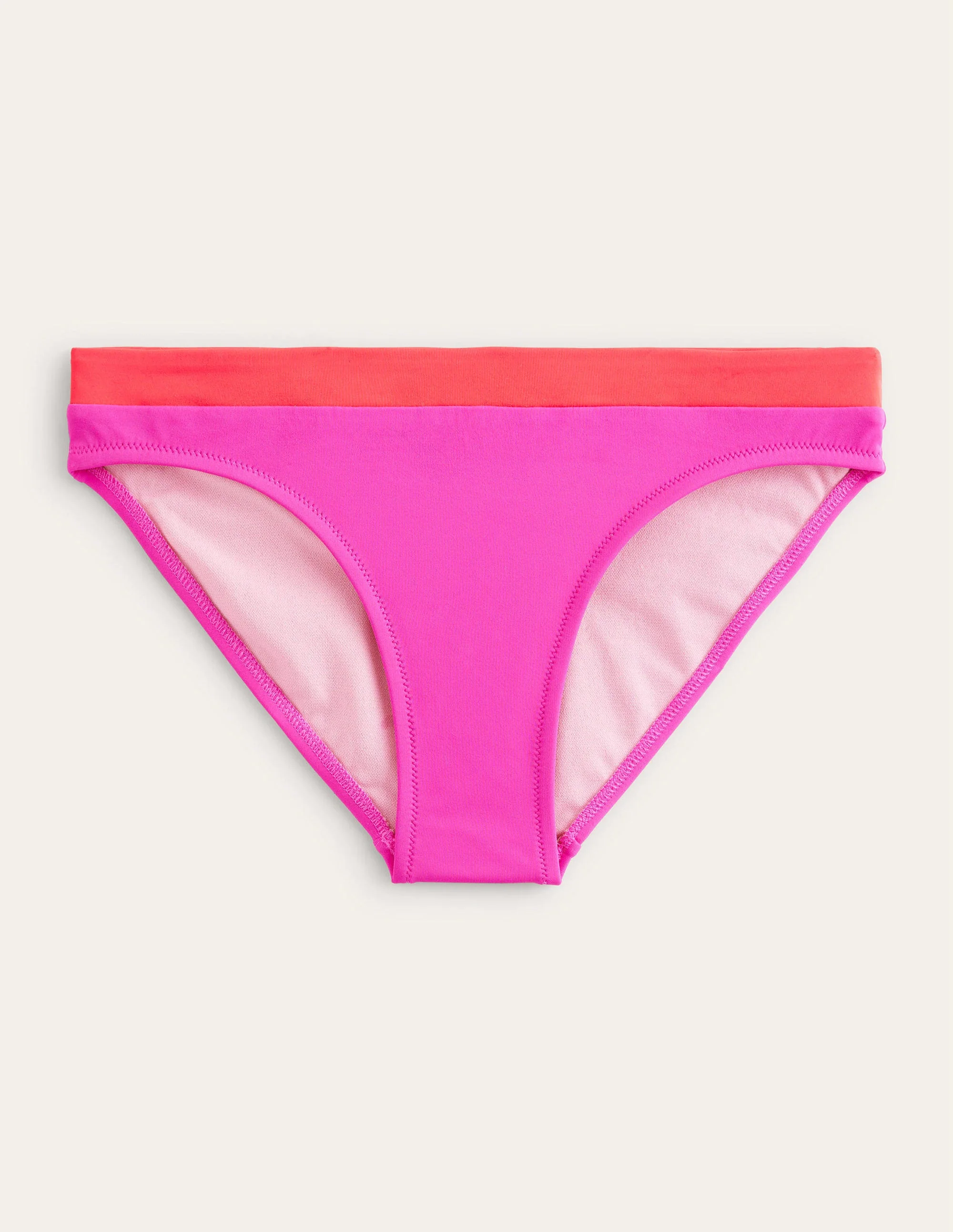 Ithaca Panel Bikini Bottoms-Jewel Pink Colourblock - Image 5