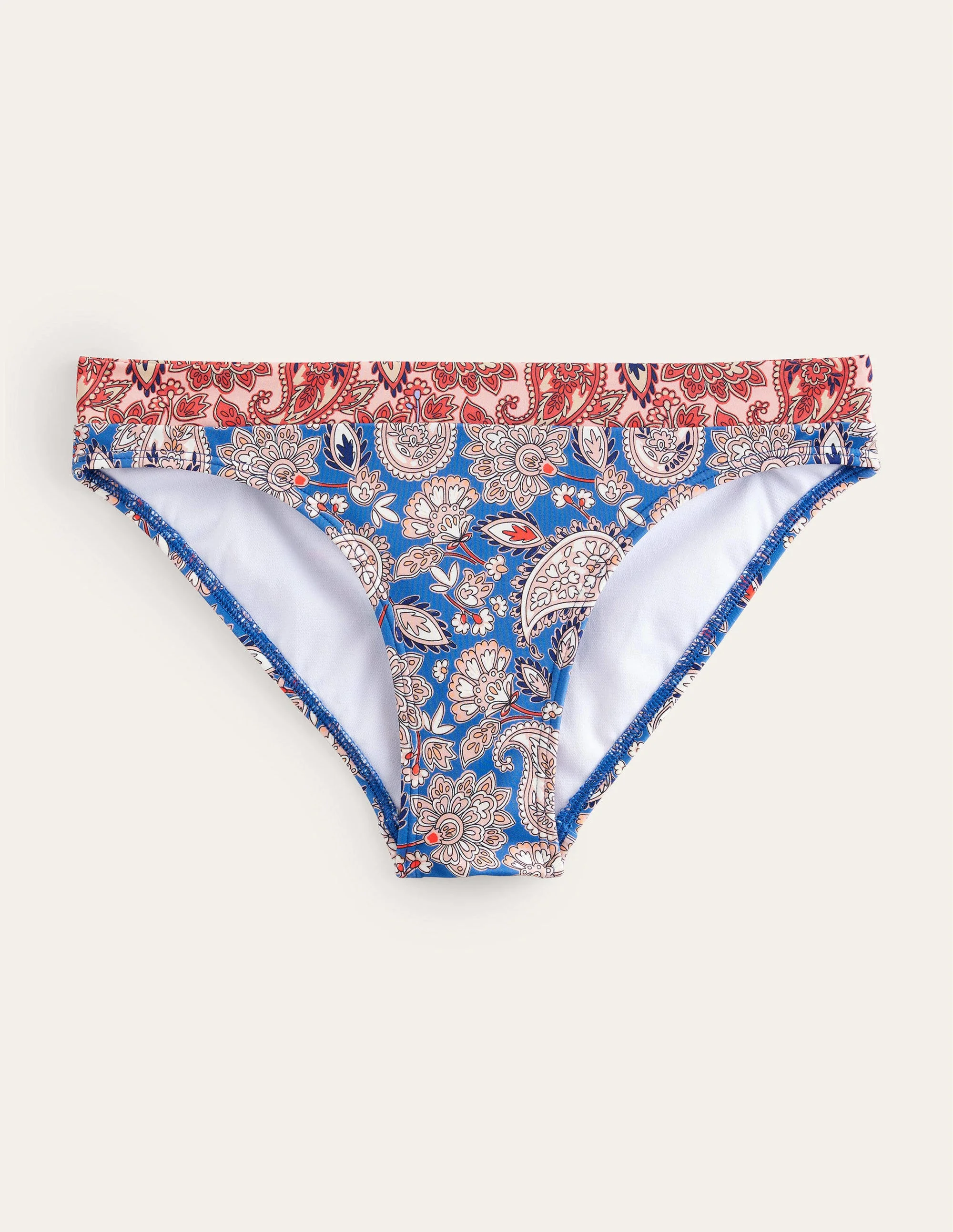 Ithaca Panel Bikini Bottoms-True Navy, Paisley Terrace - Image 5