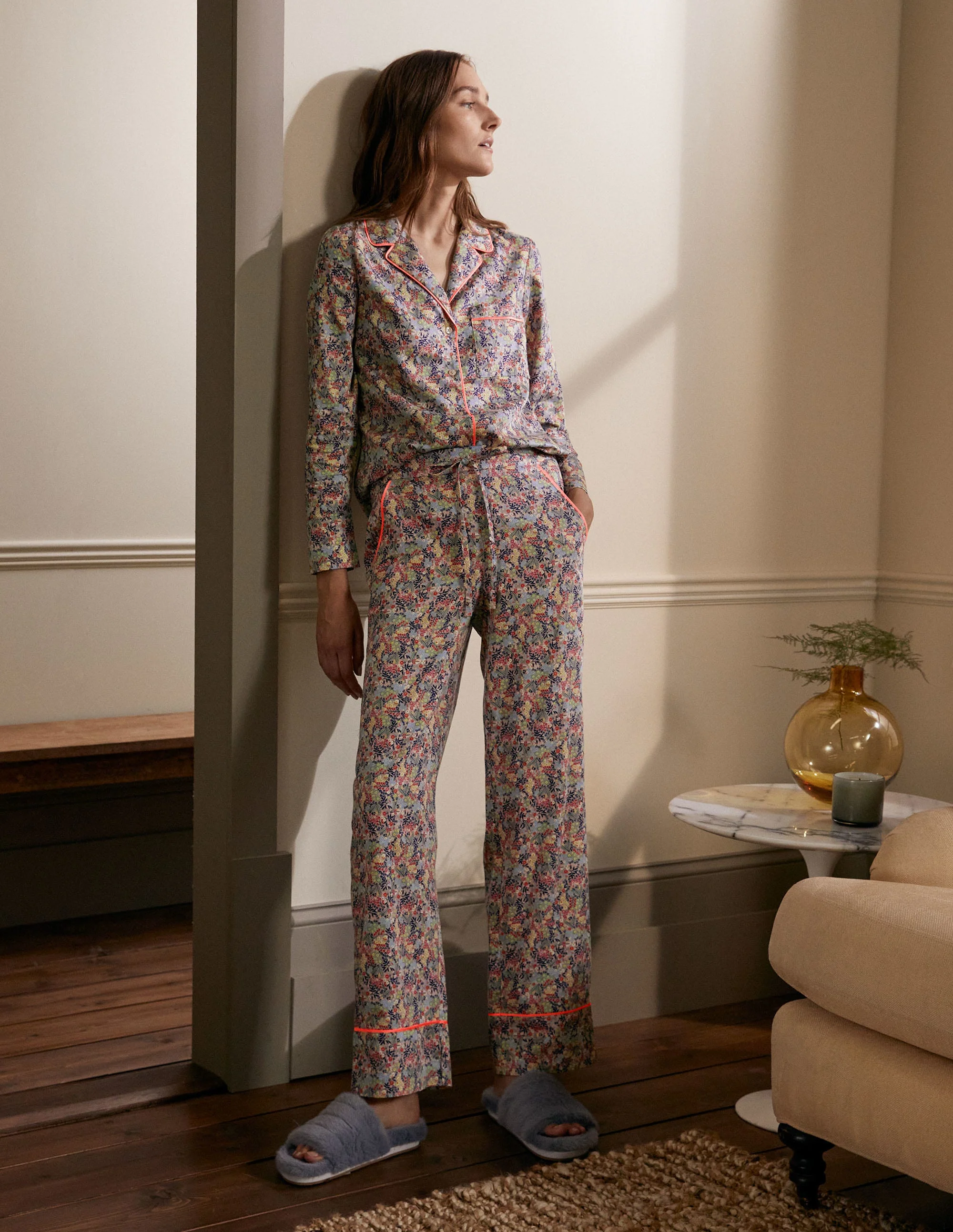 Janie Pajama Shirt-Milkshake, Enchanting Forest - Image 5