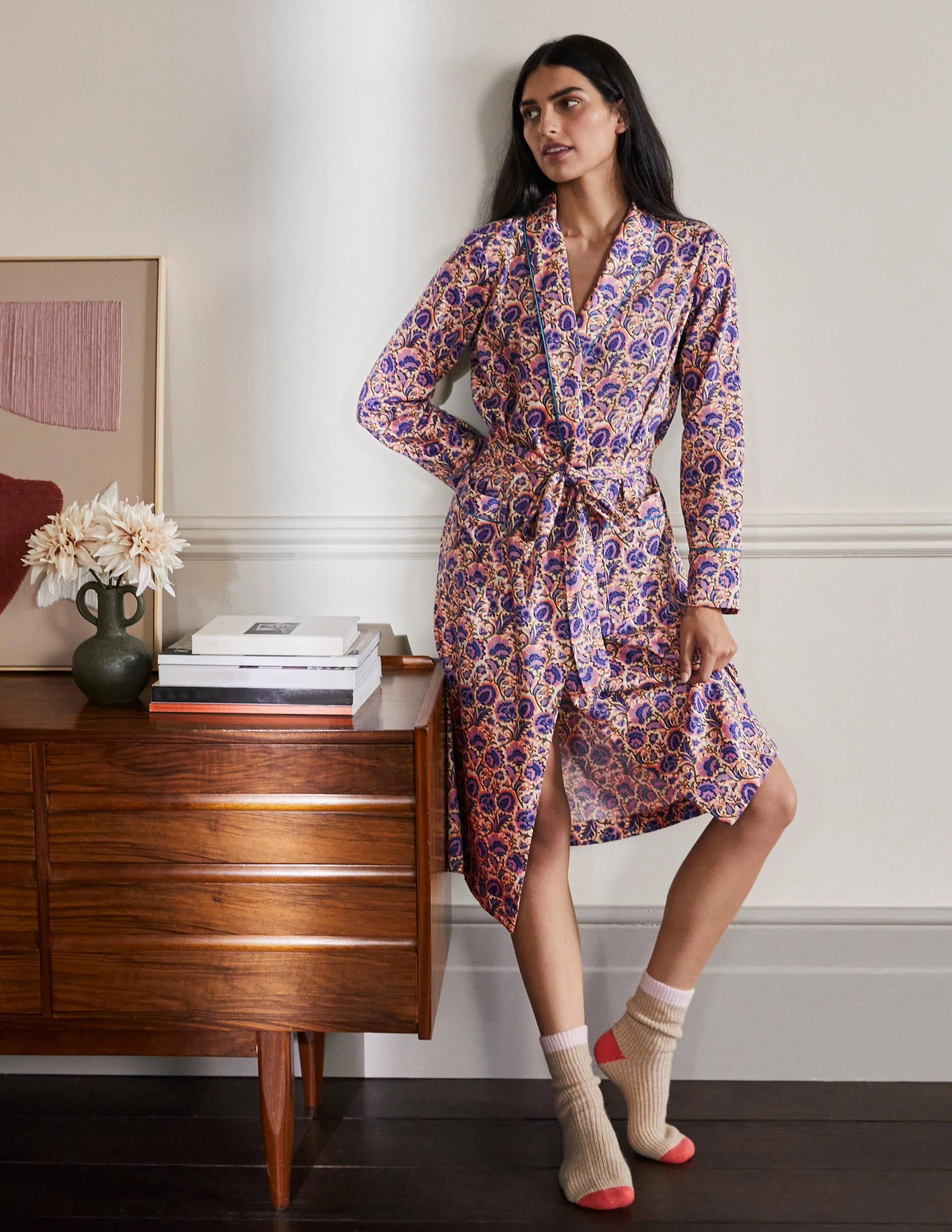 Janie Robe-Ivory, Rich Floral - Image 3