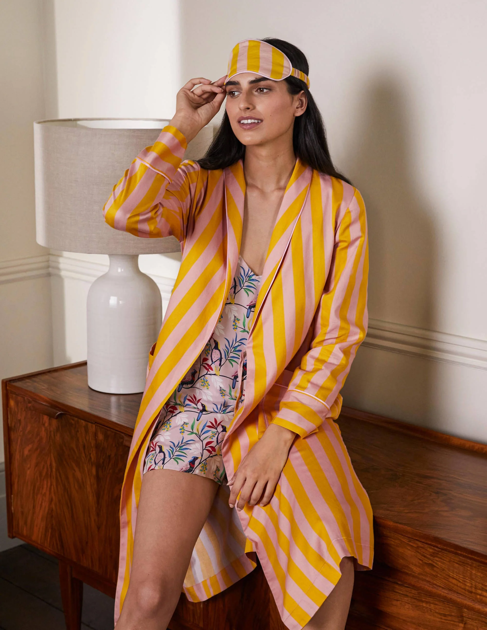 Janie Robe-Milkshake and Wasp Stripe - Image 5