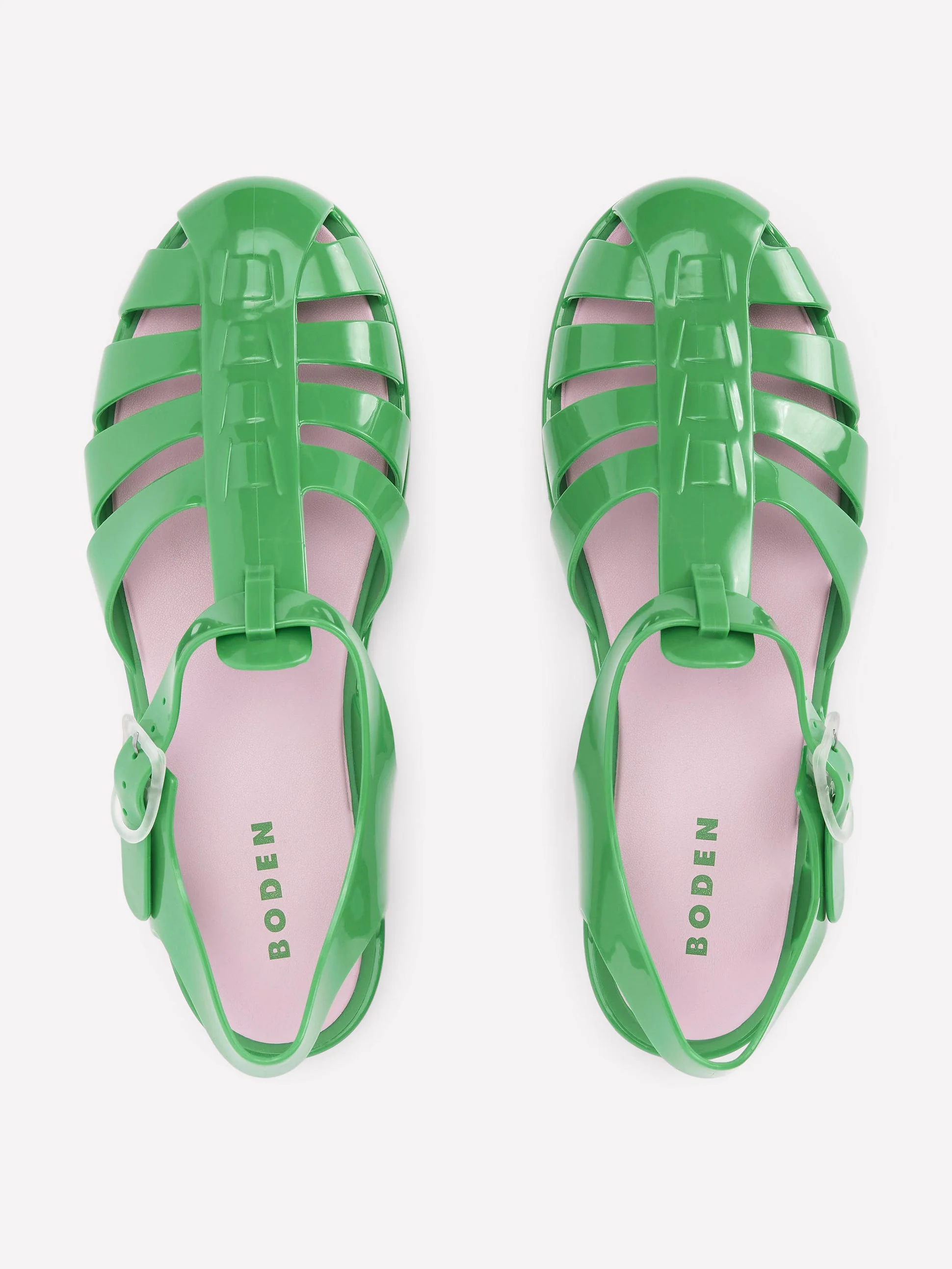 Jelly Shoe-Rich Emerald/ Soft Pink - Image 5
