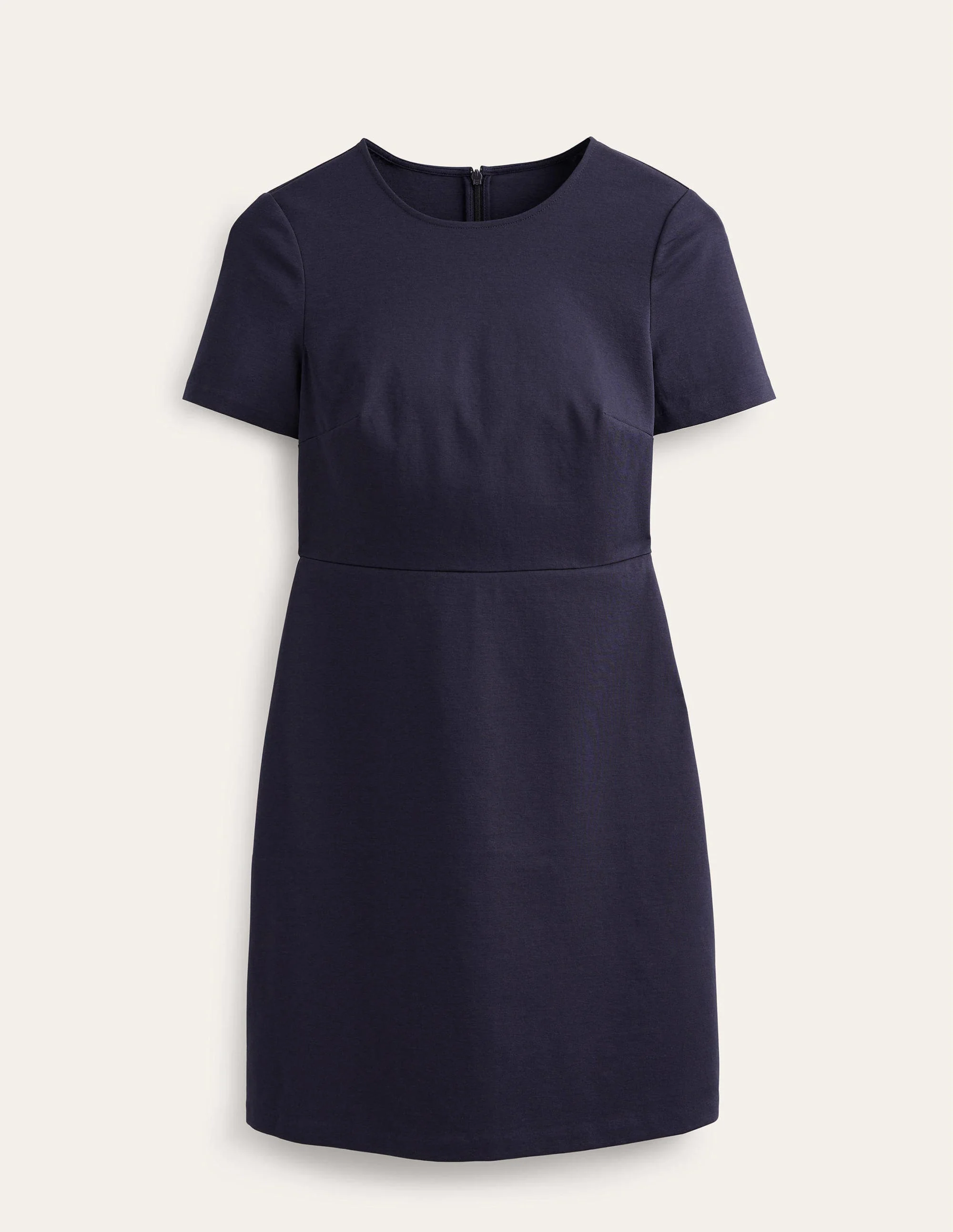 Jersey Mini Shift Dress-Navy - Image 5