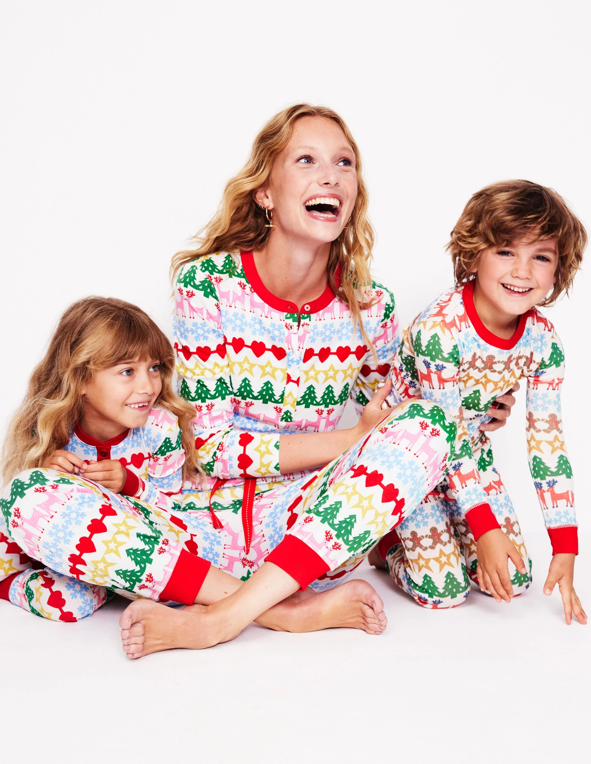 Jersey Pajama Bottoms-Multi, Gingerbread Fairisle - Image 5